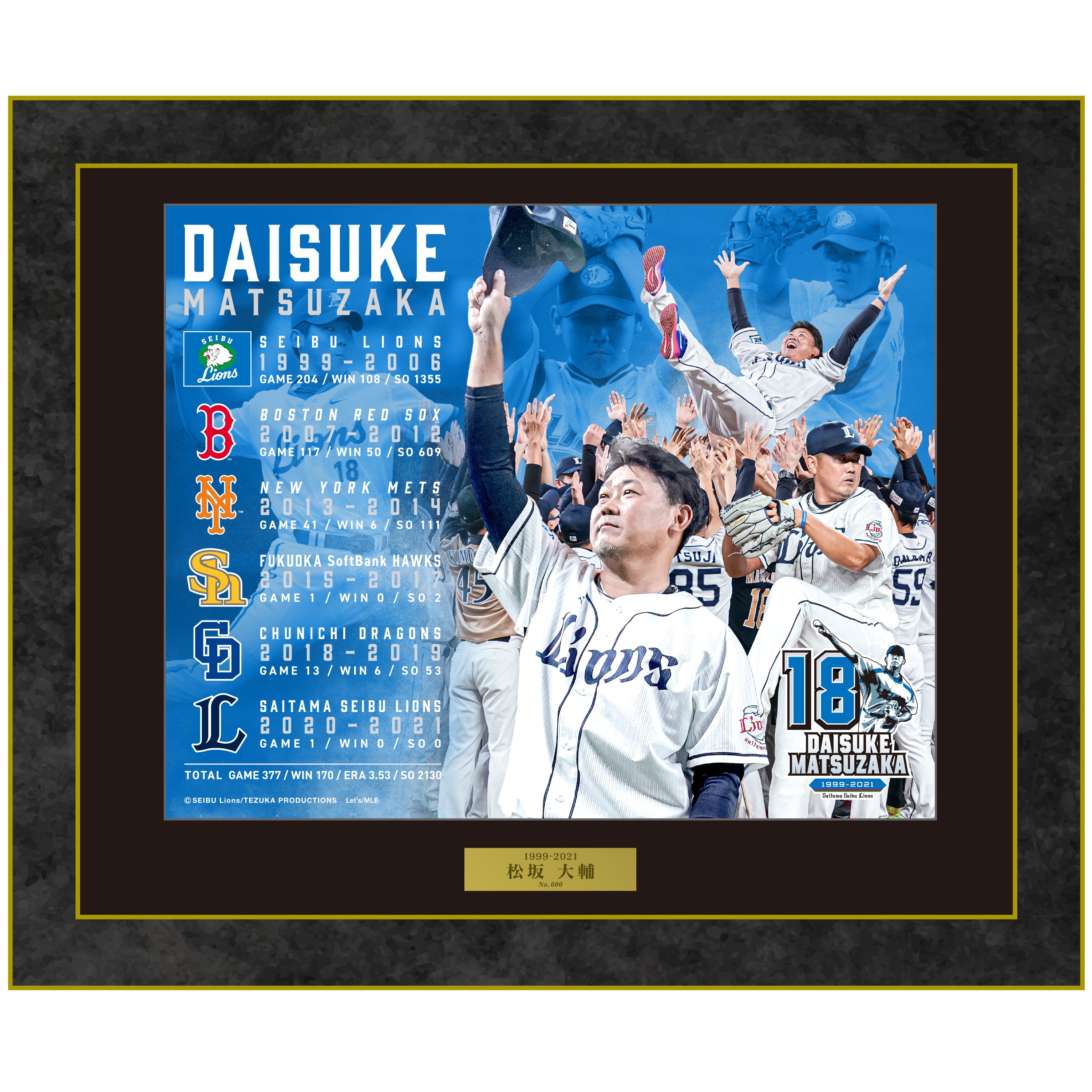 西武、「松坂大輔投手メモリアルグッズ 第2弾」受注販売開始 - サンスポ