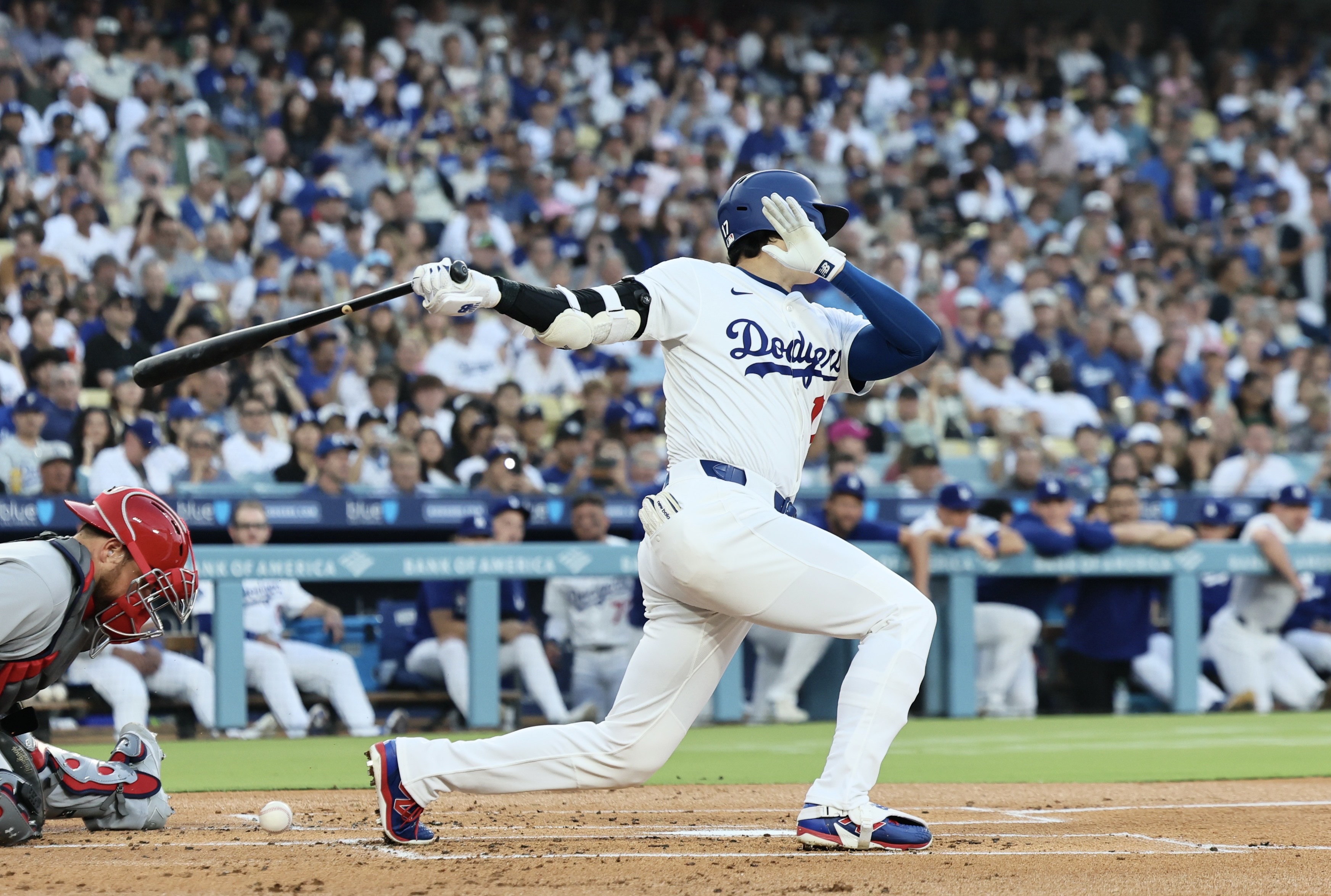 エンゼルス菊池雄星が5勝目、6回1失点7三振 ドジャース大谷翔平4打数1