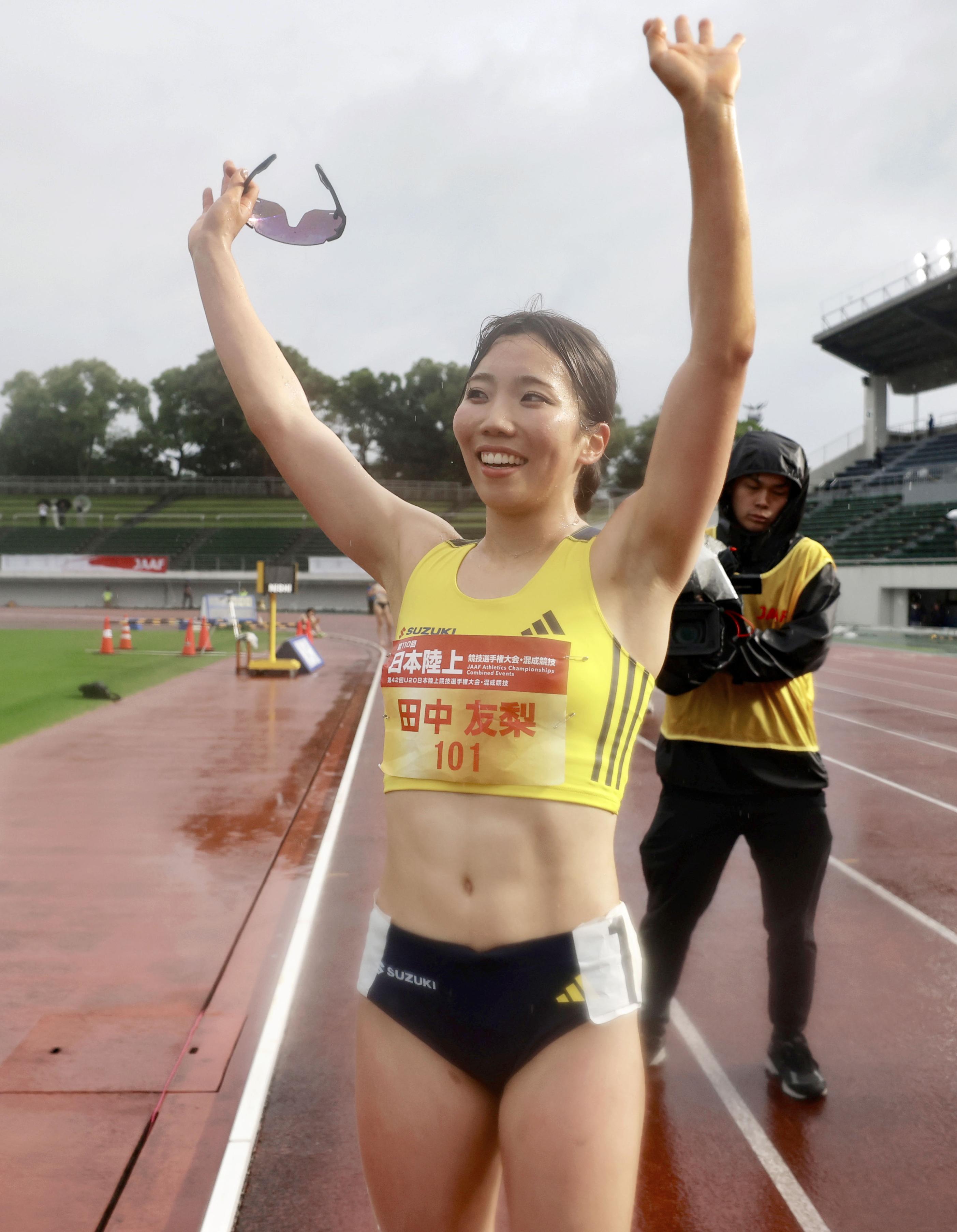 田中友梨が女子七種競技で日本新、アジア大会代表入りも決定 陸上日本
