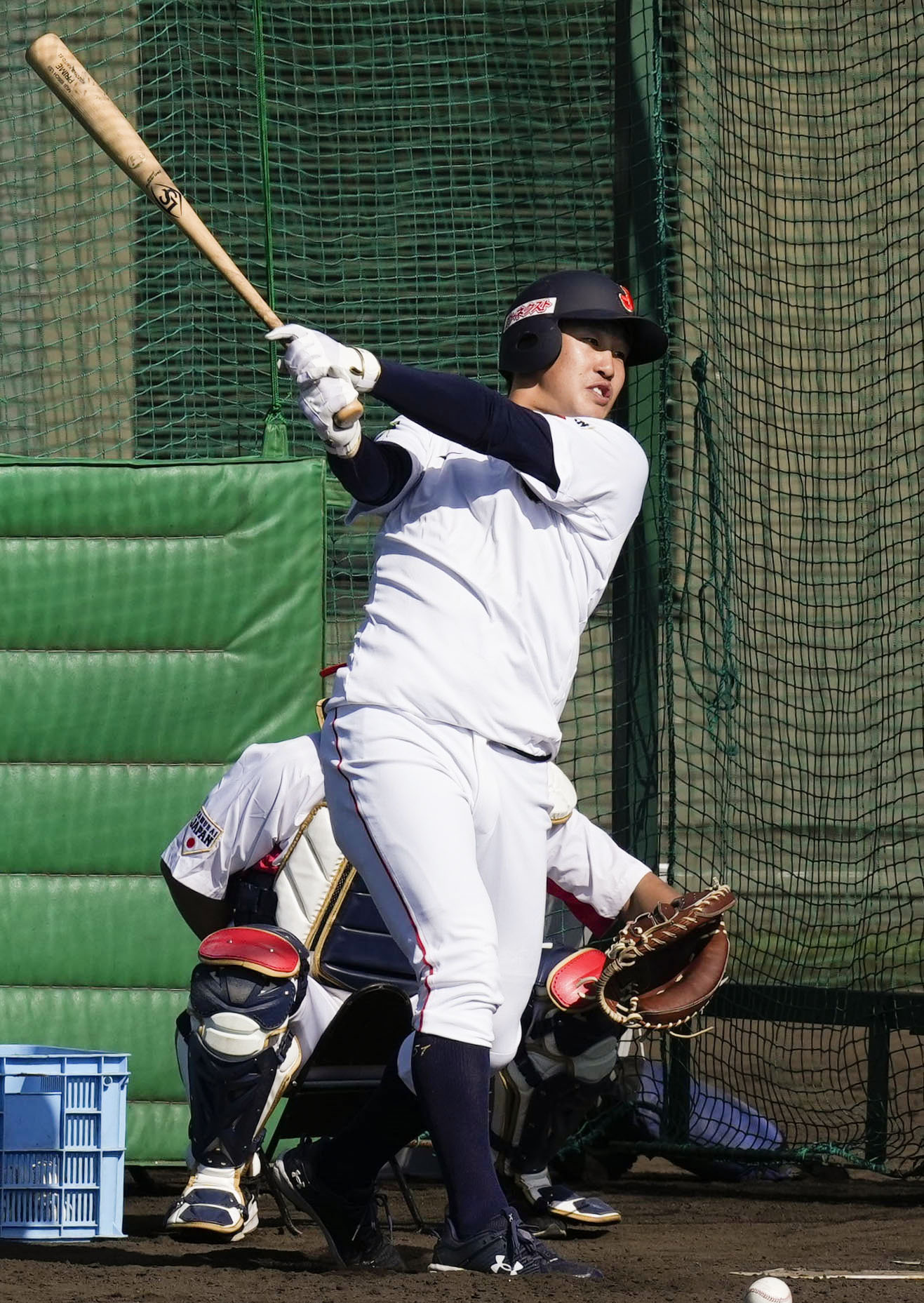 侍ジャパン・小園、充実のキャンプ「打ってもらってホームにかえって来られたら」
