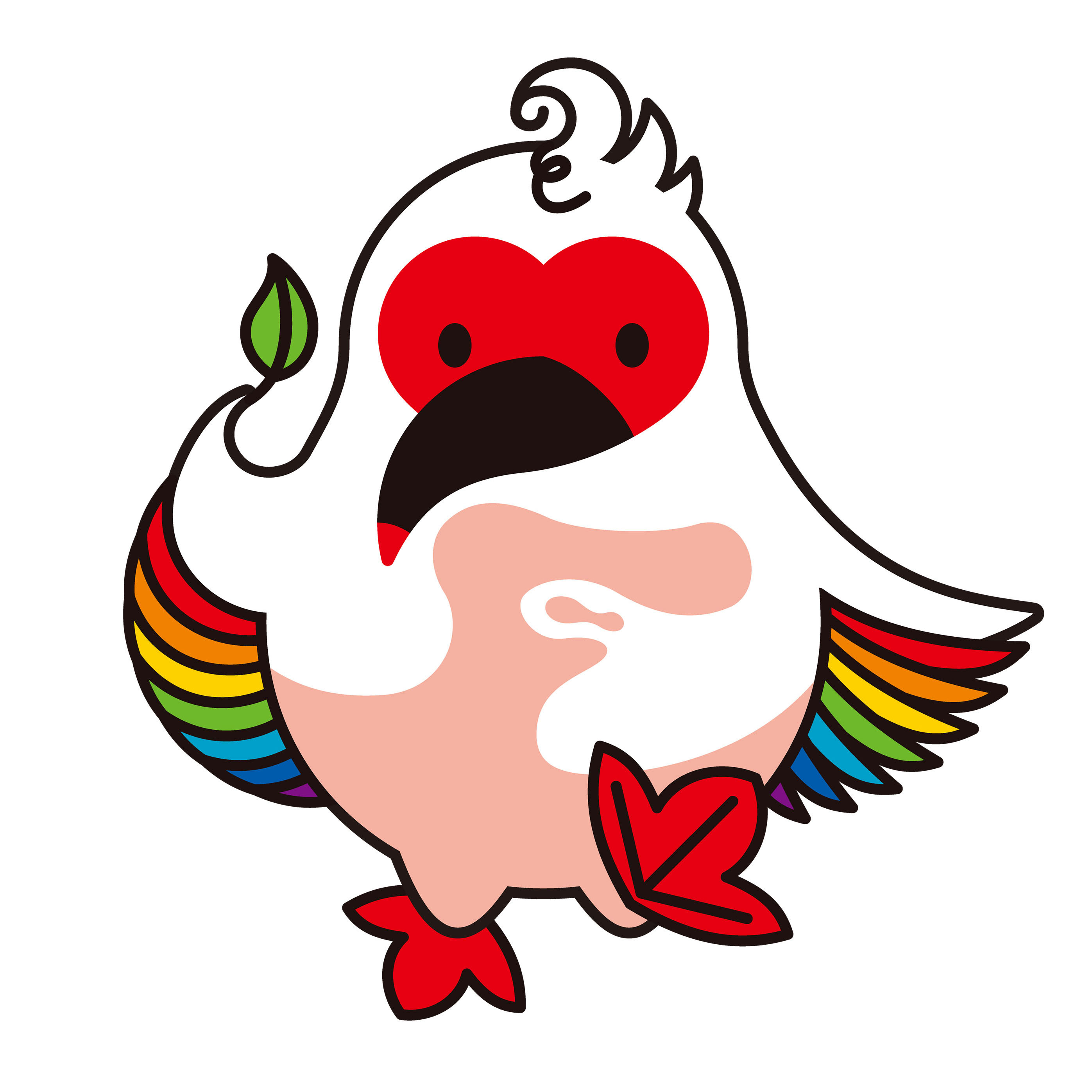 絵 【赤い実を運ぶ鳥さん】 絵 【赤い実を運ぶ鳥さん】