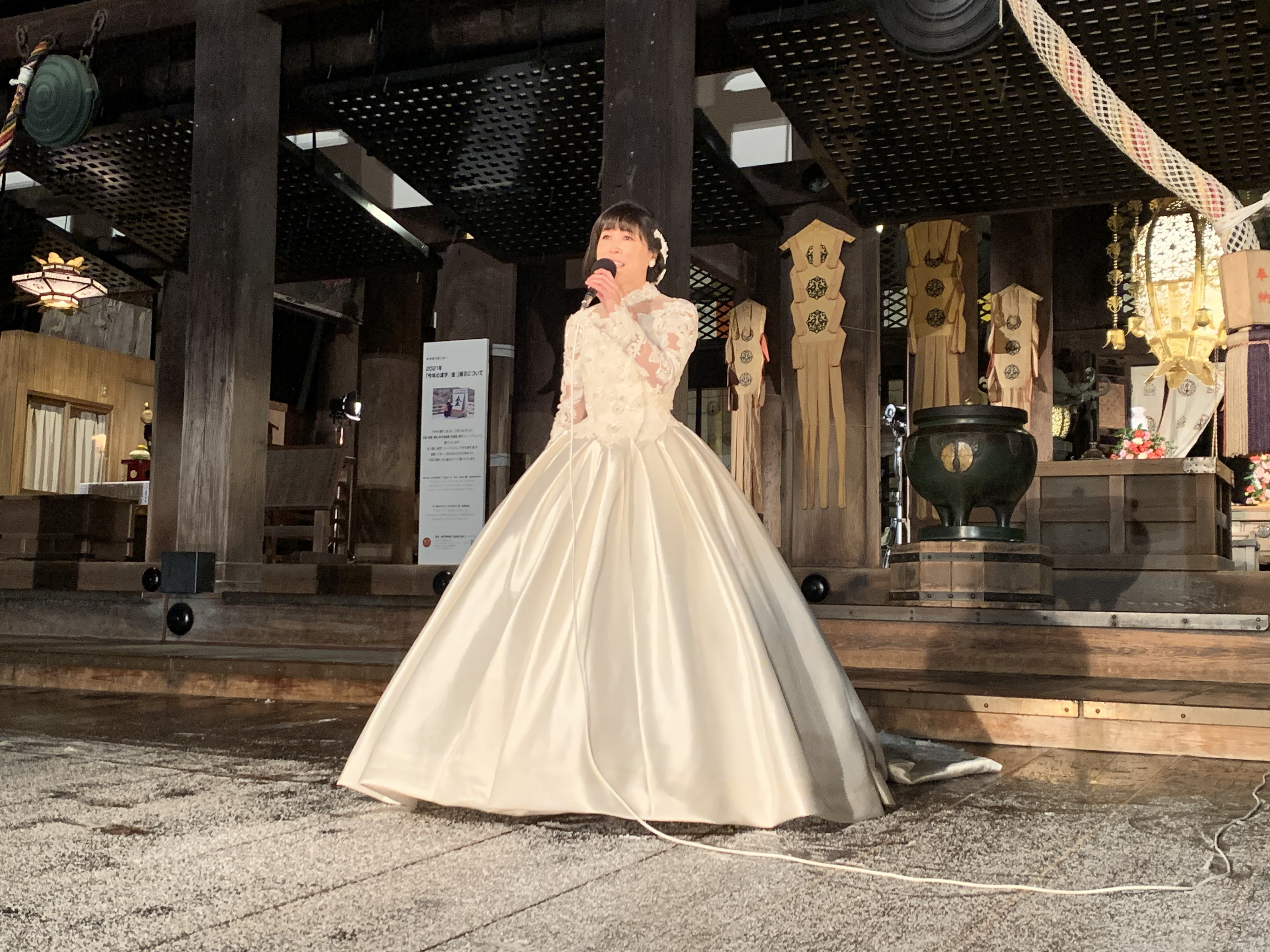 水森かおりが京都 清水寺から いい日旅立ち を熱唱 紅白 サンスポ