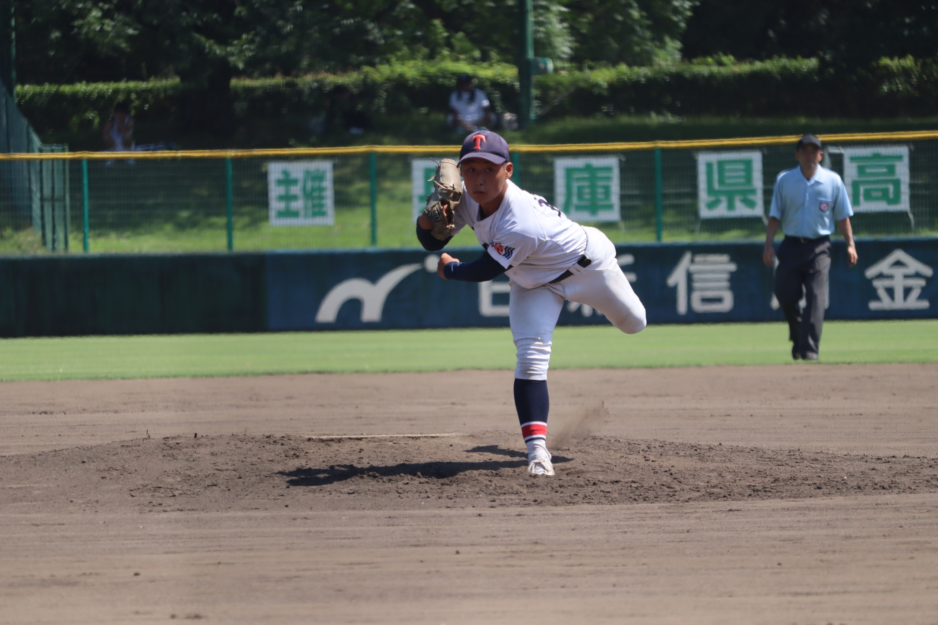 春8強の滝川二が逆転勝利で初戦突破 7回1失点の北野晃聖「イン