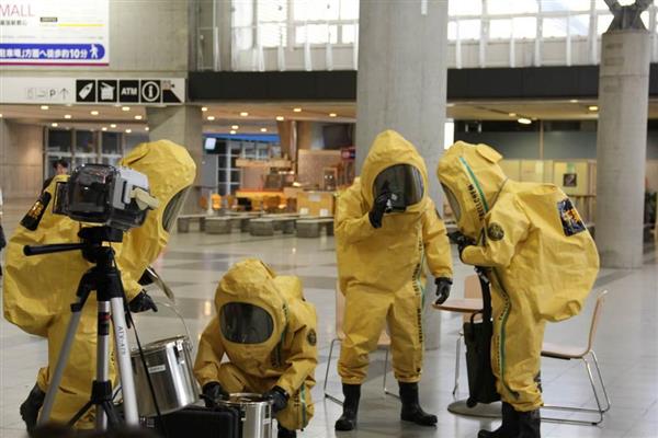 化学兵器や不審物処理を想定 東京五輪へ準備 幕張メッセでテロ対策訓練 産経ニュース