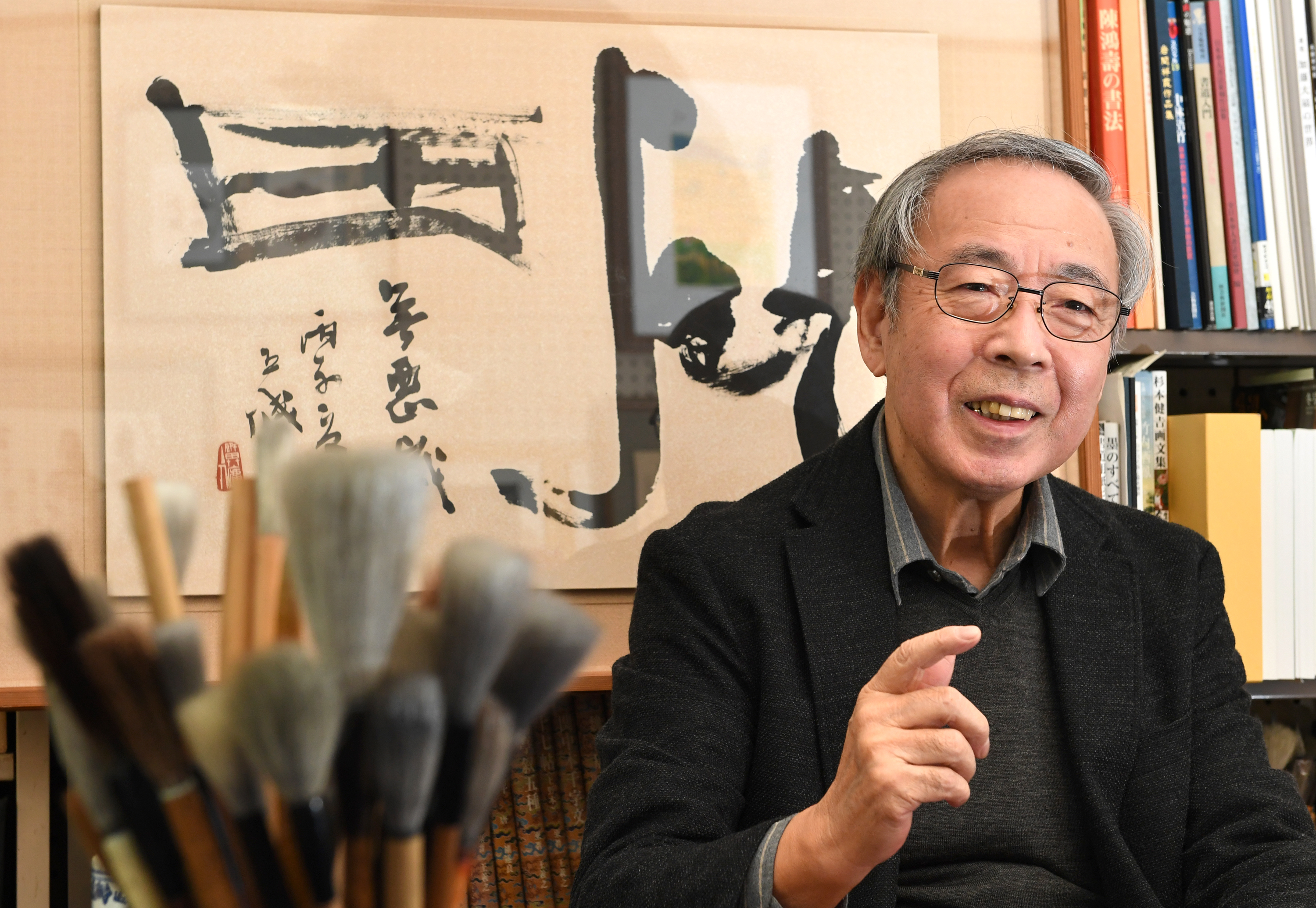 ハボウの轍 ～公安調査庁調査官・土師空也～ 気高さ感じる書へ「まだまだ途上」 文化庁長官表彰の書家・風岡五城