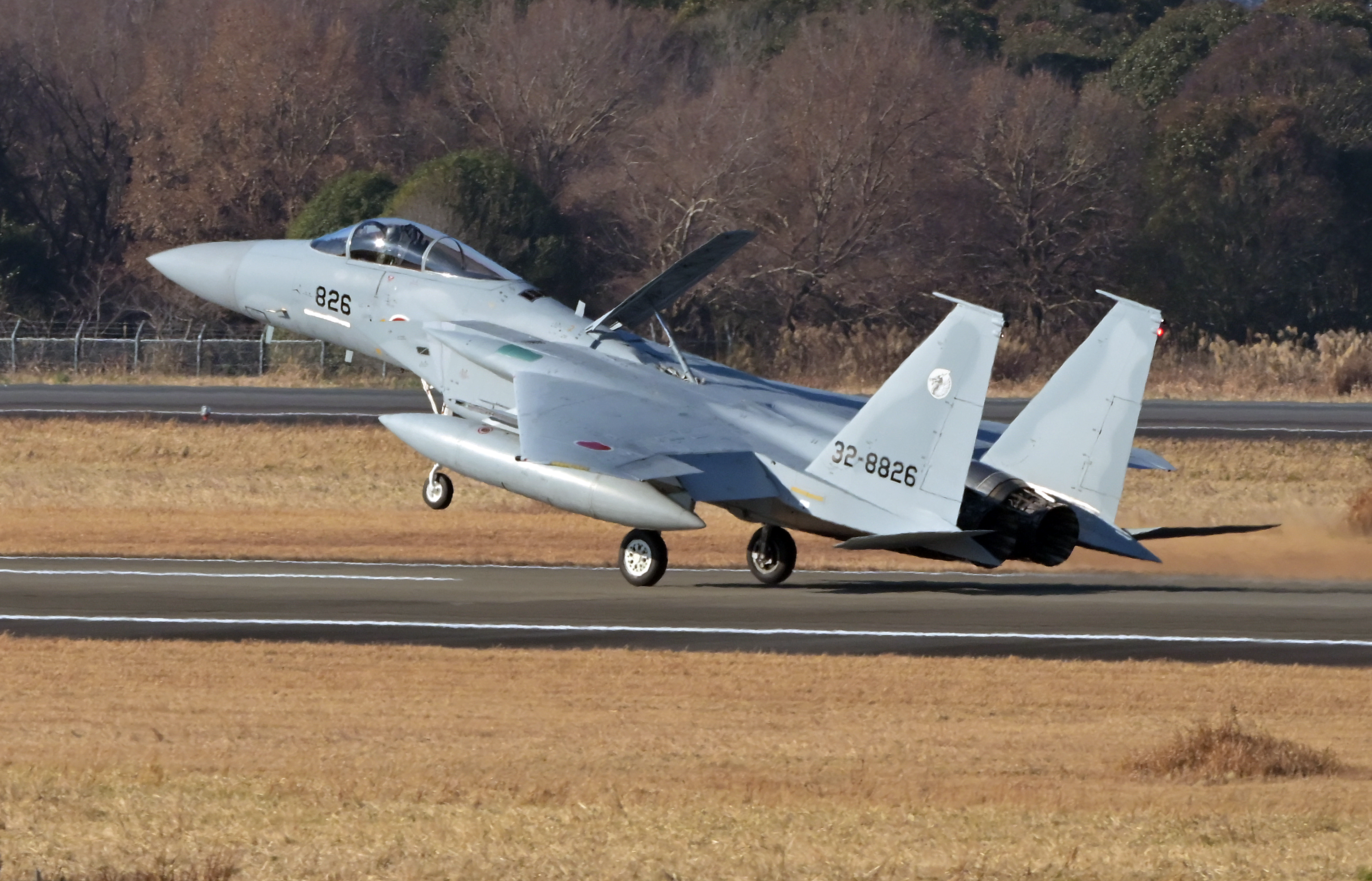 動画】百里基地で航空祭、F15戦闘機が機動飛行 ブルーインパルスは快晴