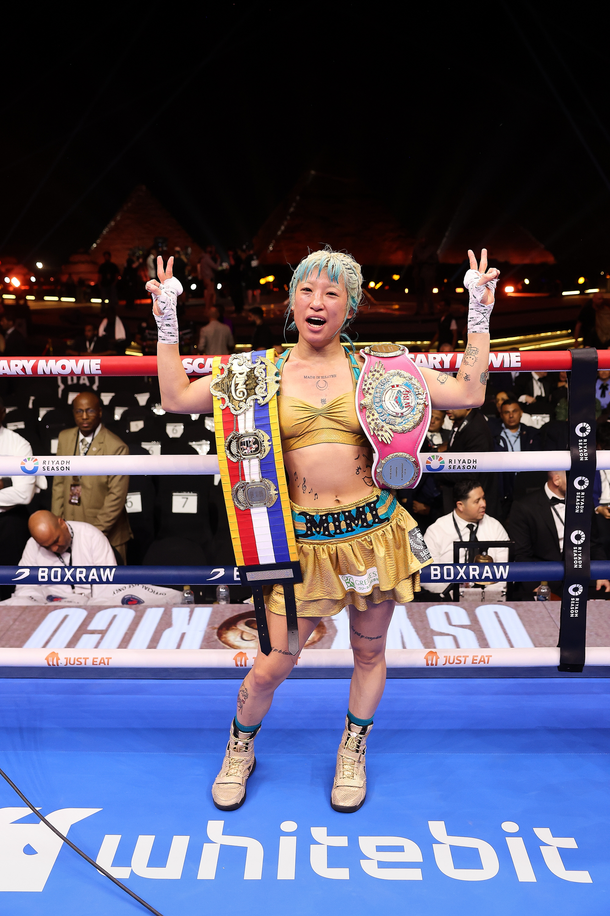 ボクシング】晝田瑞希、エジプトのピラミッド前でソリマンに判定勝ちし