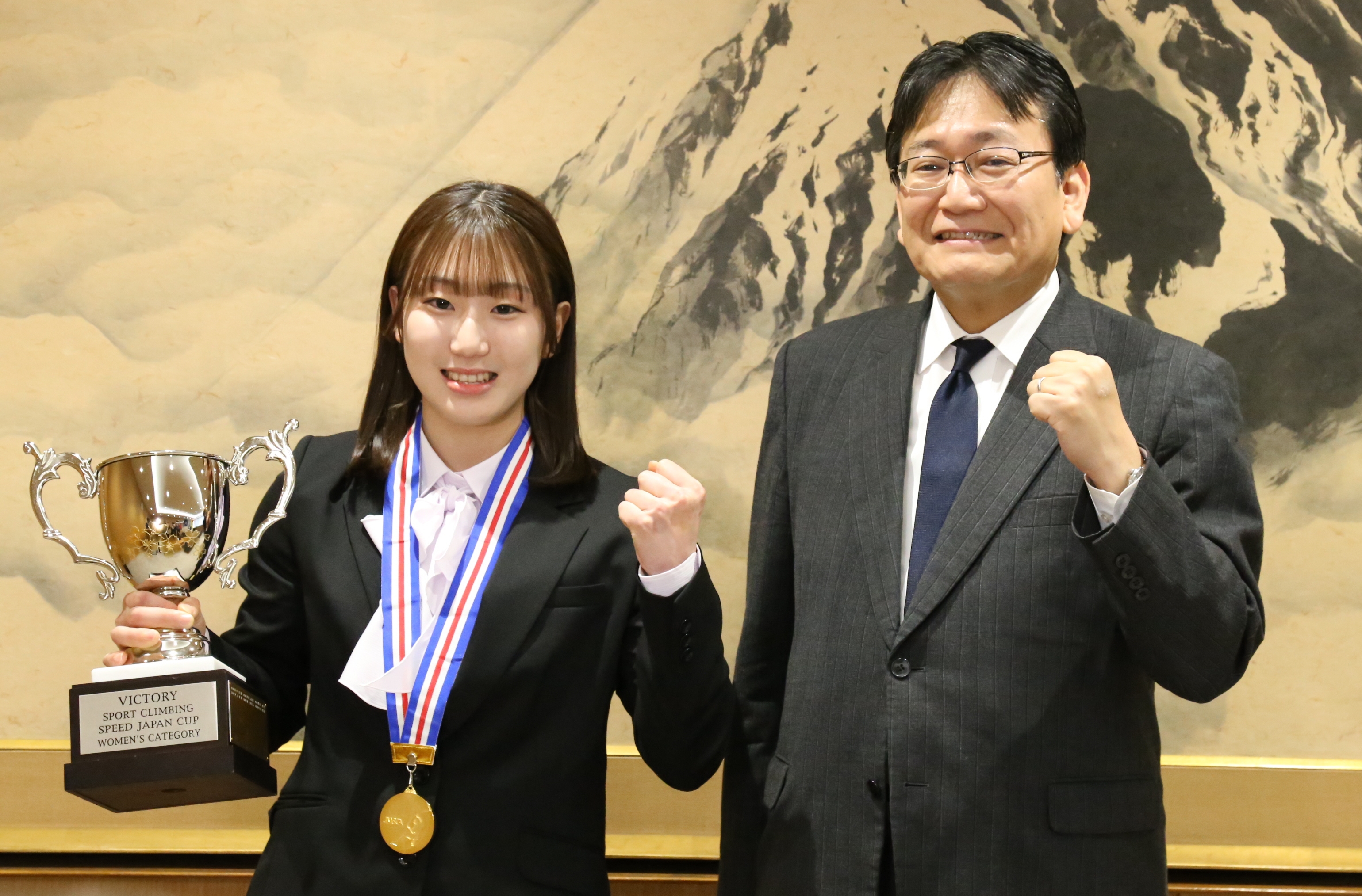 スポーツクライミング 千葉市出身の竹内亜衣選手が市長訪問、パリ五輪