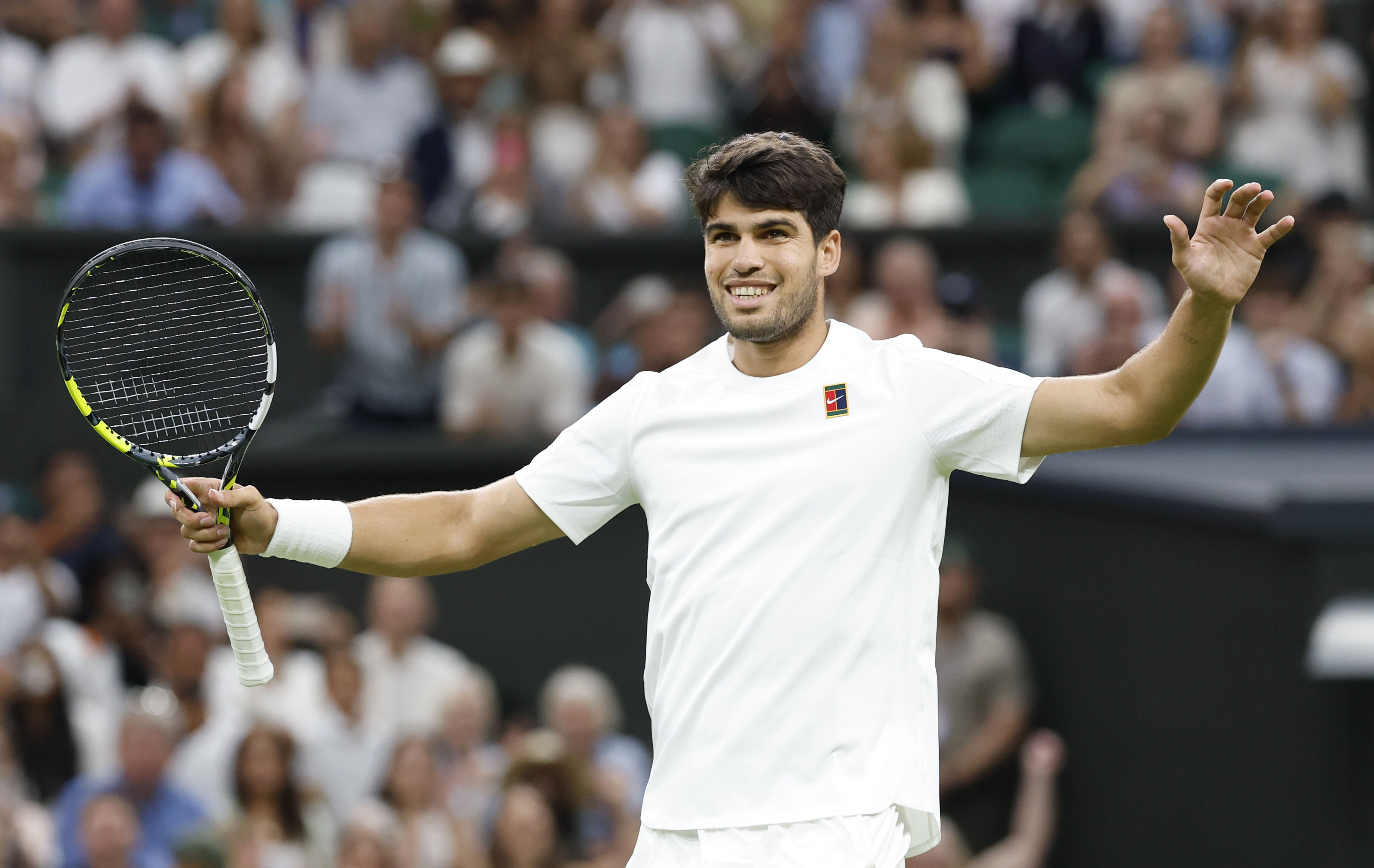 アルカラスが準々決勝進出 第7日／ウィンブルドン - サンスポ