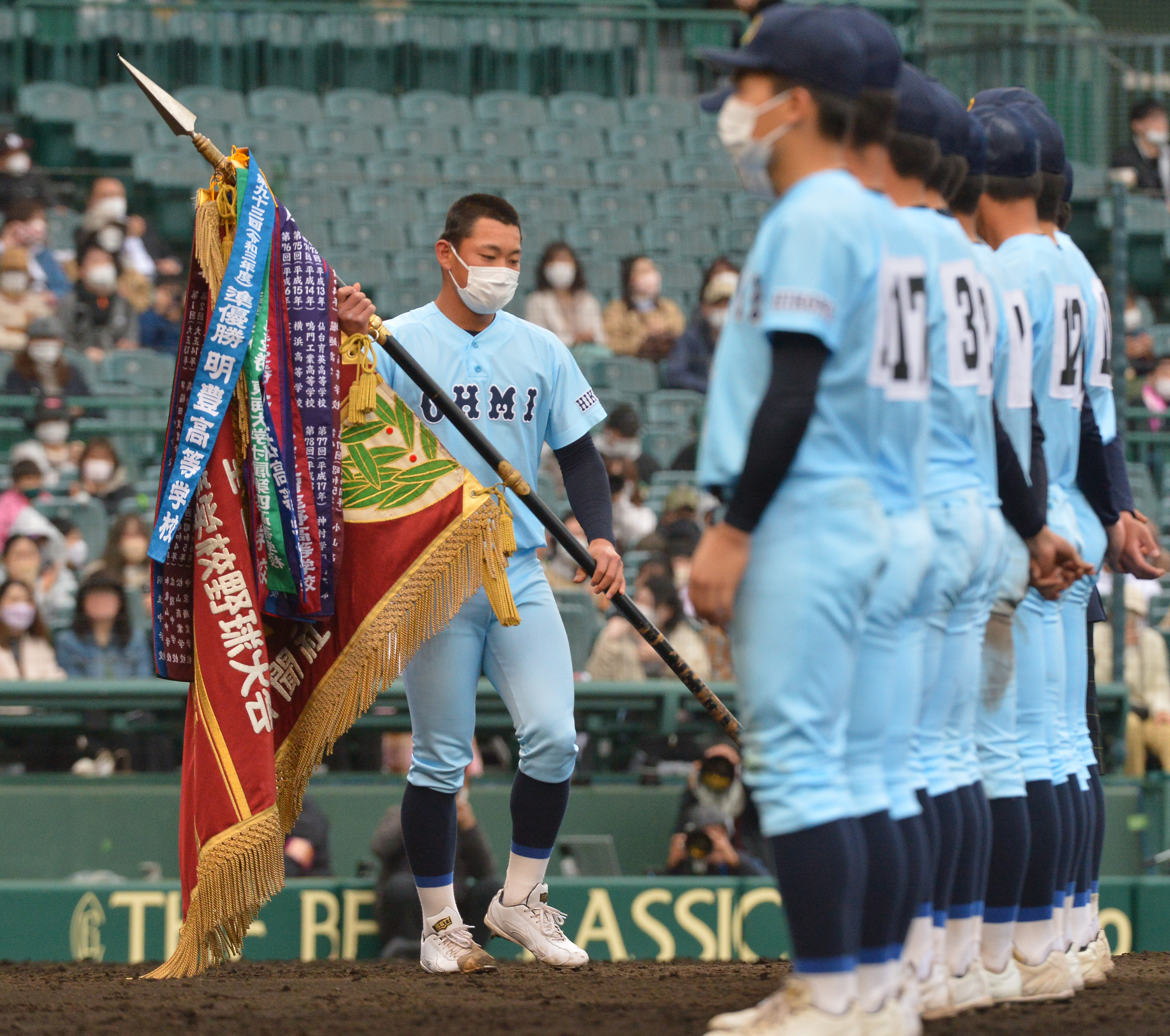 近江高校 野球部 選抜準優勝 タオル