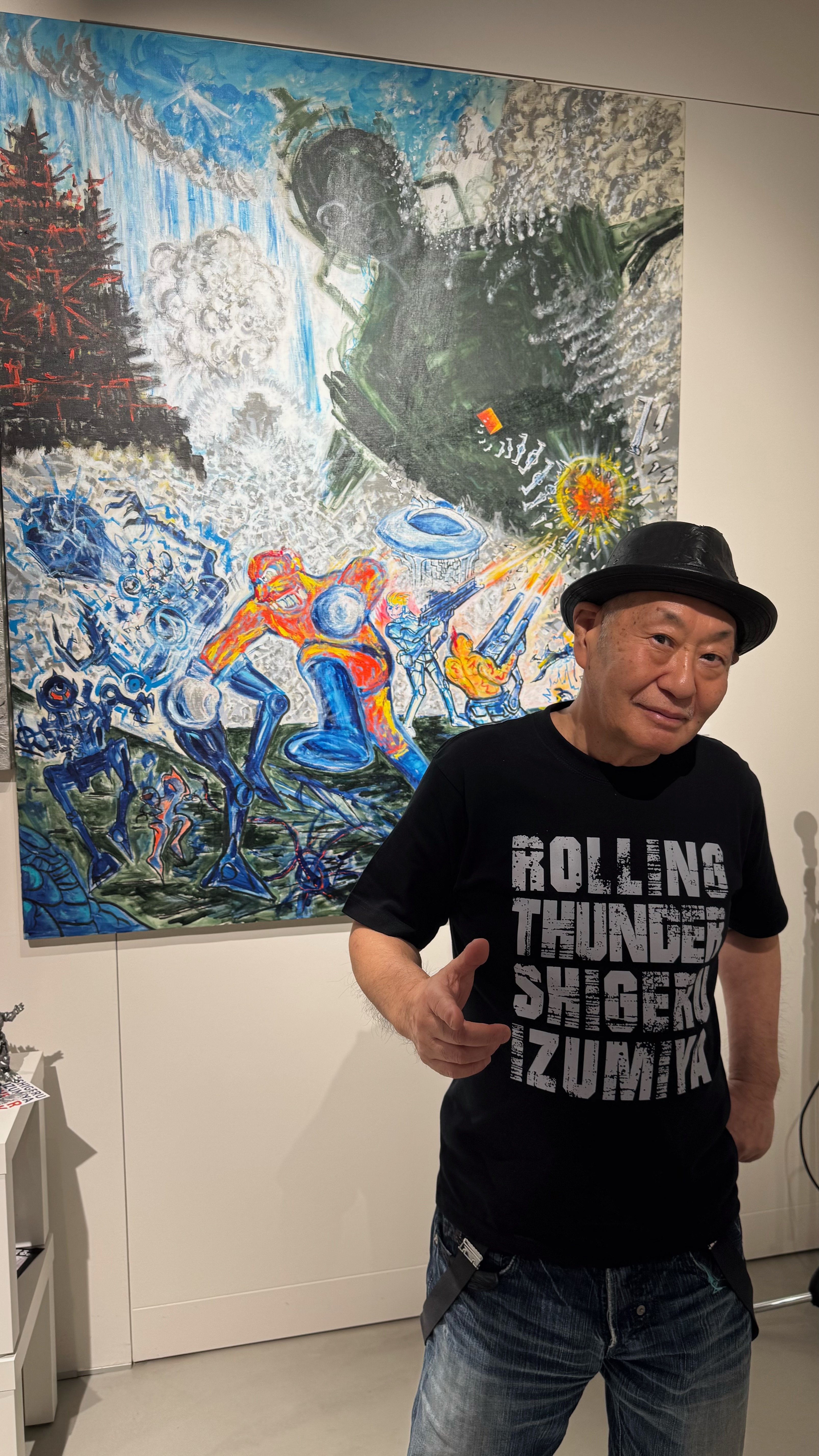 泉谷しげる77歳 表参道で初のサイバーパンク個展 「生の叫び」の