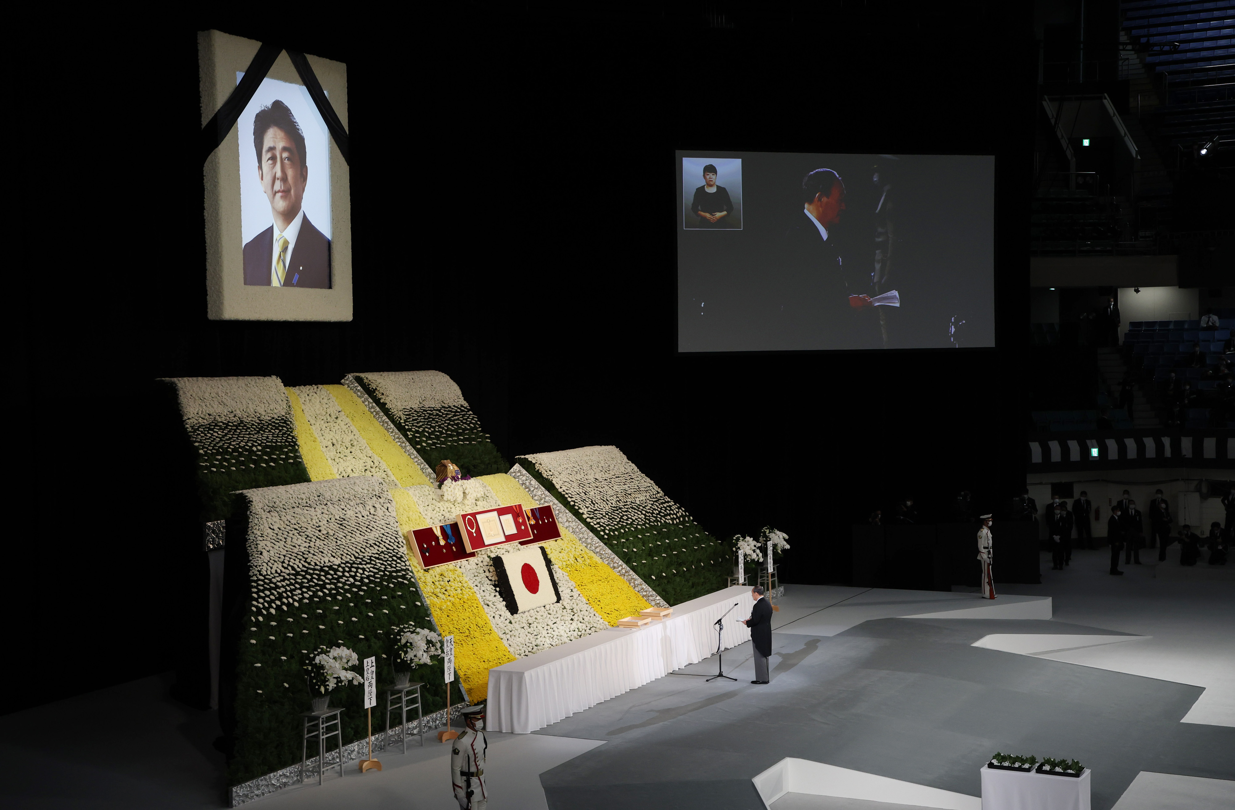 安倍元首相国葬、盟友・菅氏の弔辞に昭恵さんも涙「あなたという人が