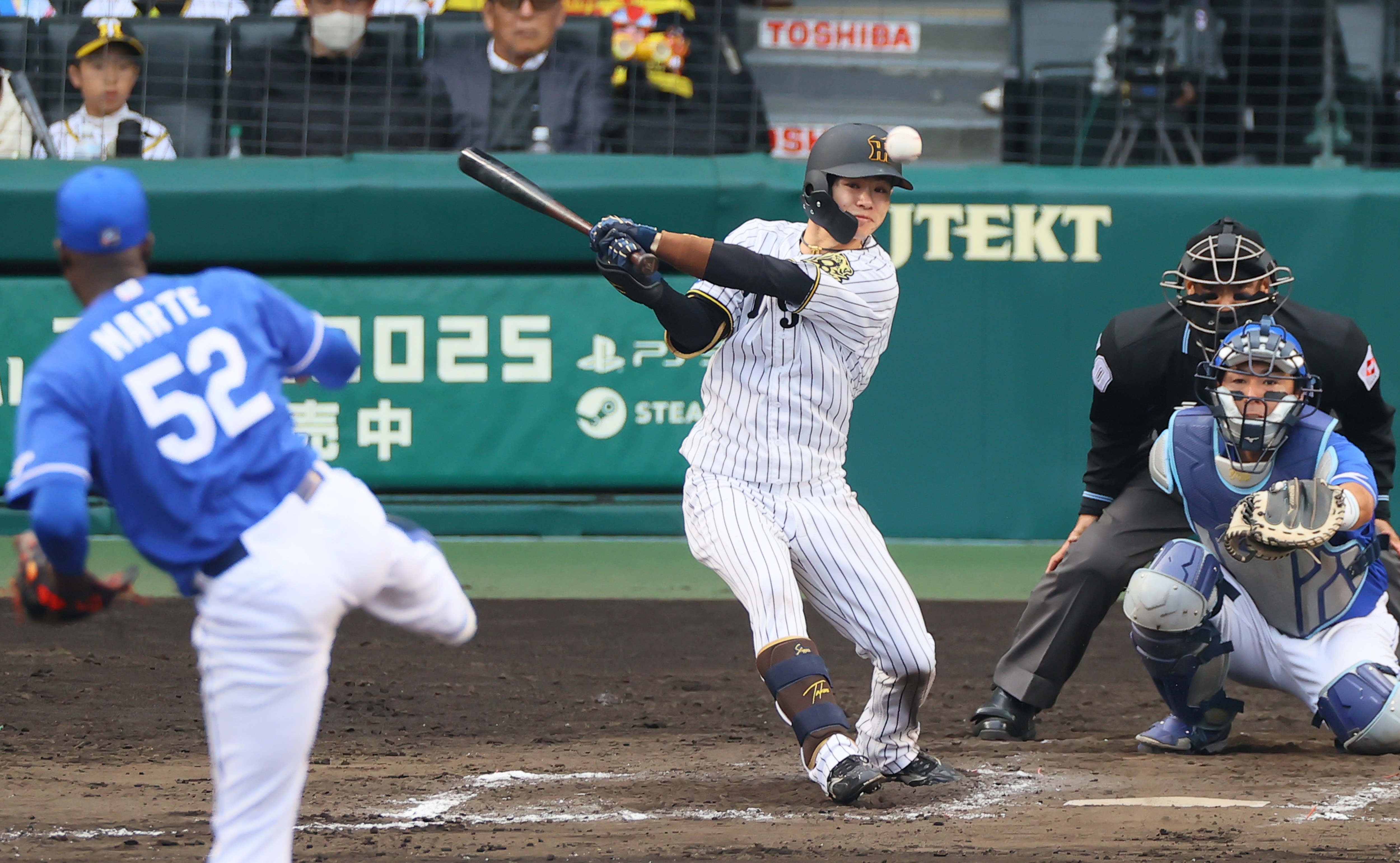 阪神・中野拓夢、雨降ってフォーム固まる！ 初の2試合連続猛打賞