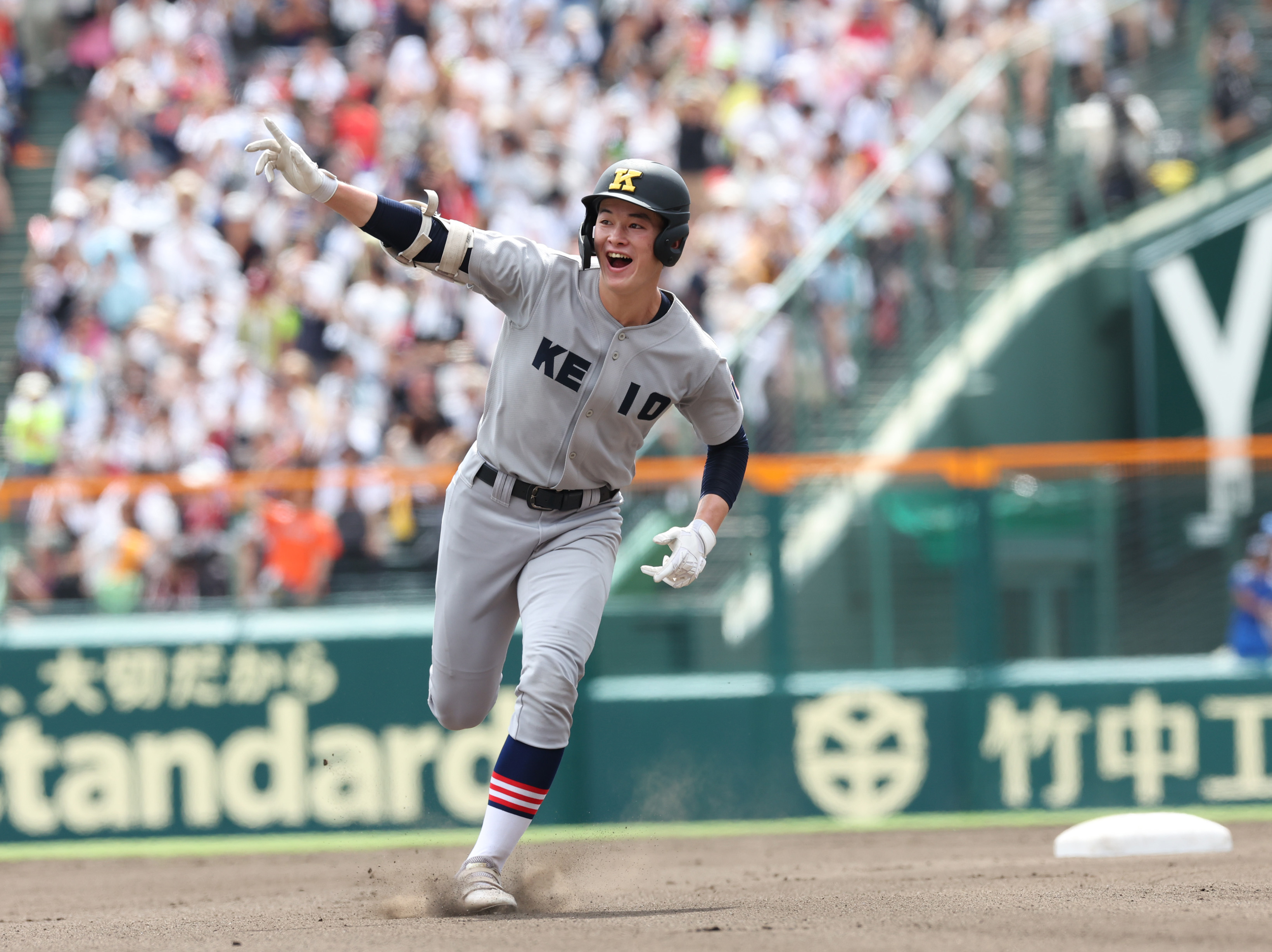 甲子園】慶応・丸田湊斗がＶに導く史上初の初回先頭打者弾 打率は４割