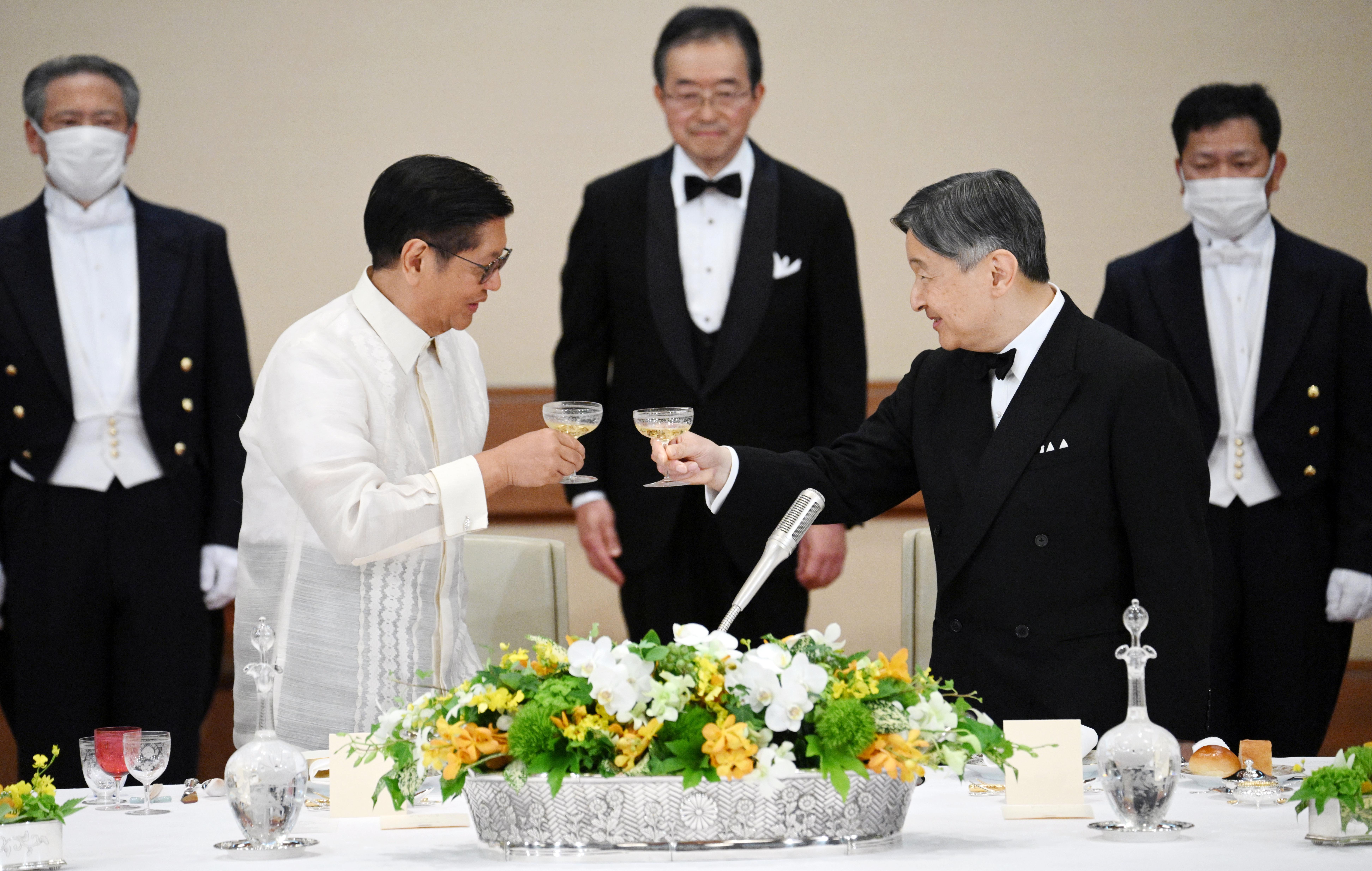 両陛下、フィリピン大統領をご歓迎 悠仁さま初めて宮中晩餐会にご陪席