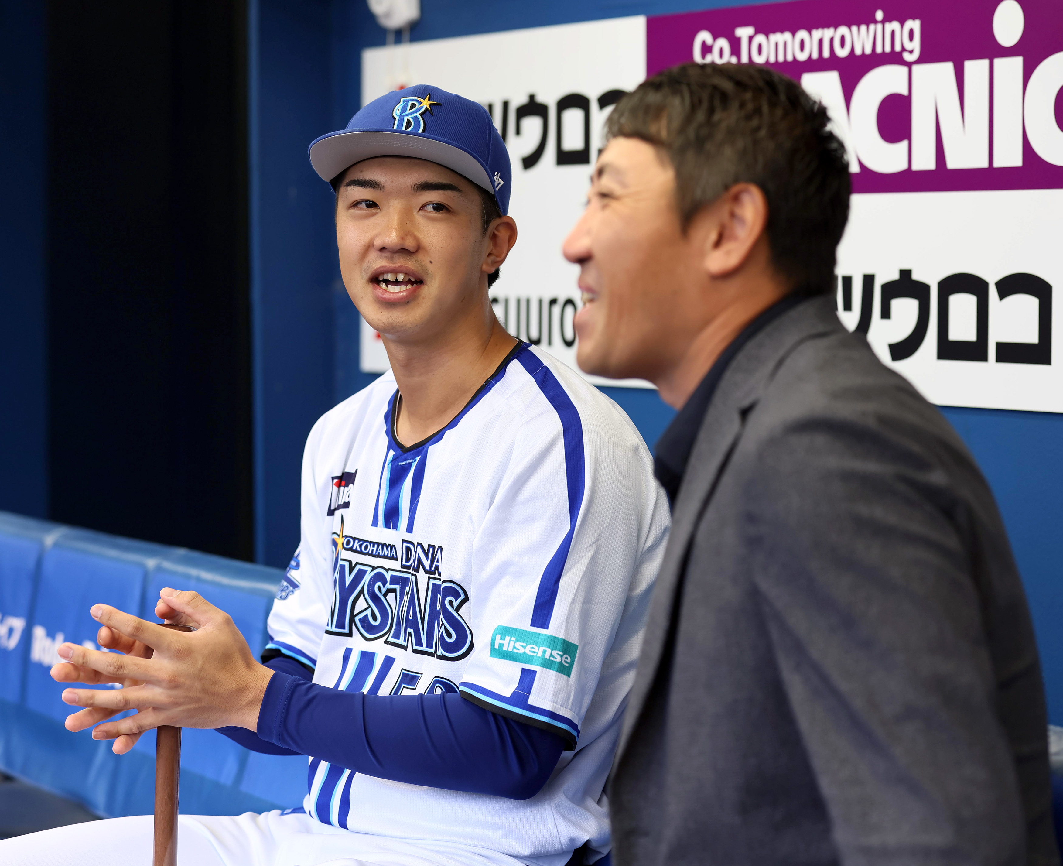 【Deep Baseball】DeNA逆襲キーマン・梶原昂希、内川聖一氏から激励 1番打者でチームけん引〝ハマのギータ〟が同郷「大分の英雄」と対談（3/3ページ）  - サンスポ