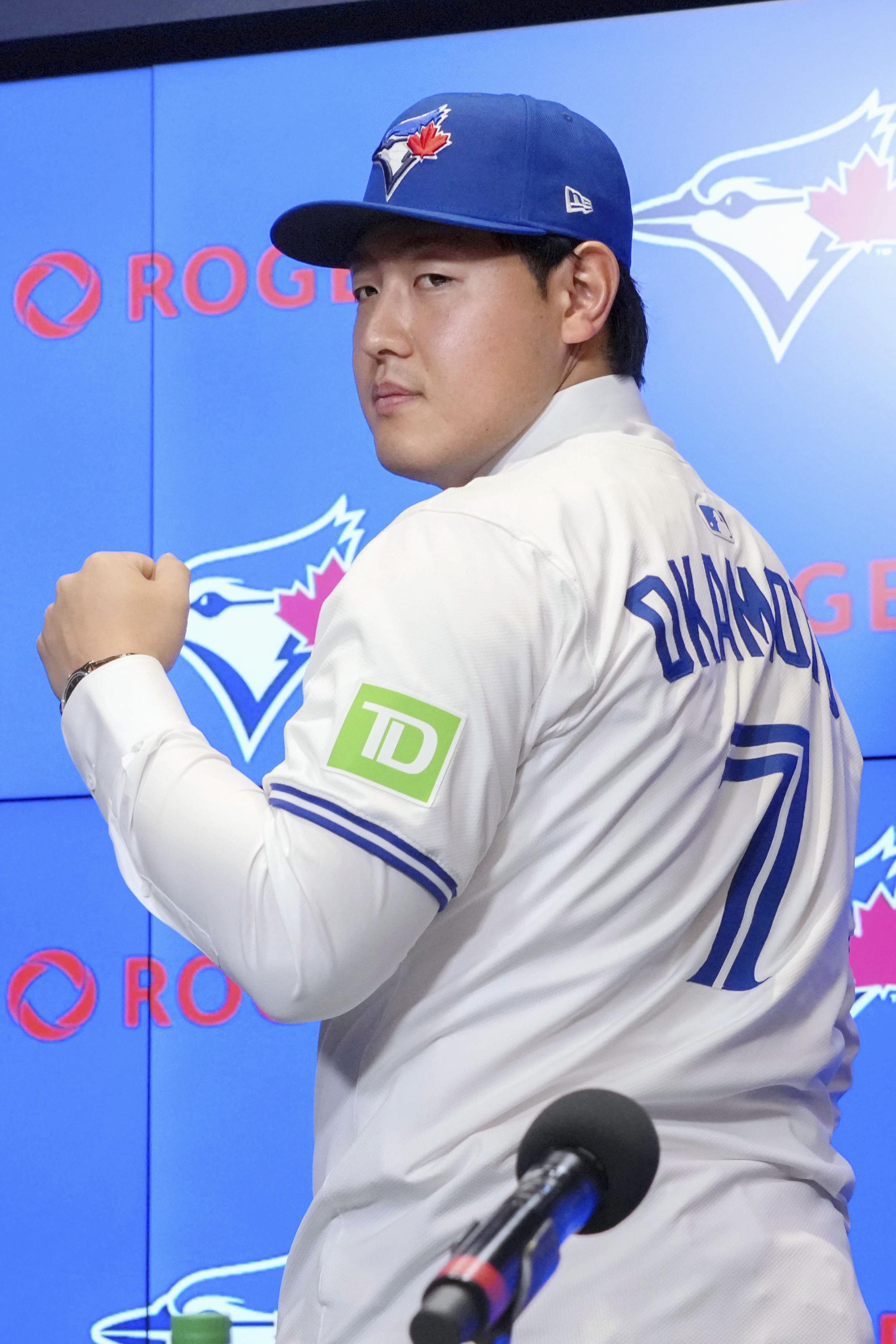 ※いさMLBへ！遥かなる挑戦！！【新品未使用】ユニフォーム　岡本和真 岡本和真の