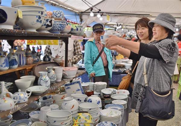 茶碗や皿お安く20万点 奈良・橿原神宮で大陶器市 （1/2ページ
