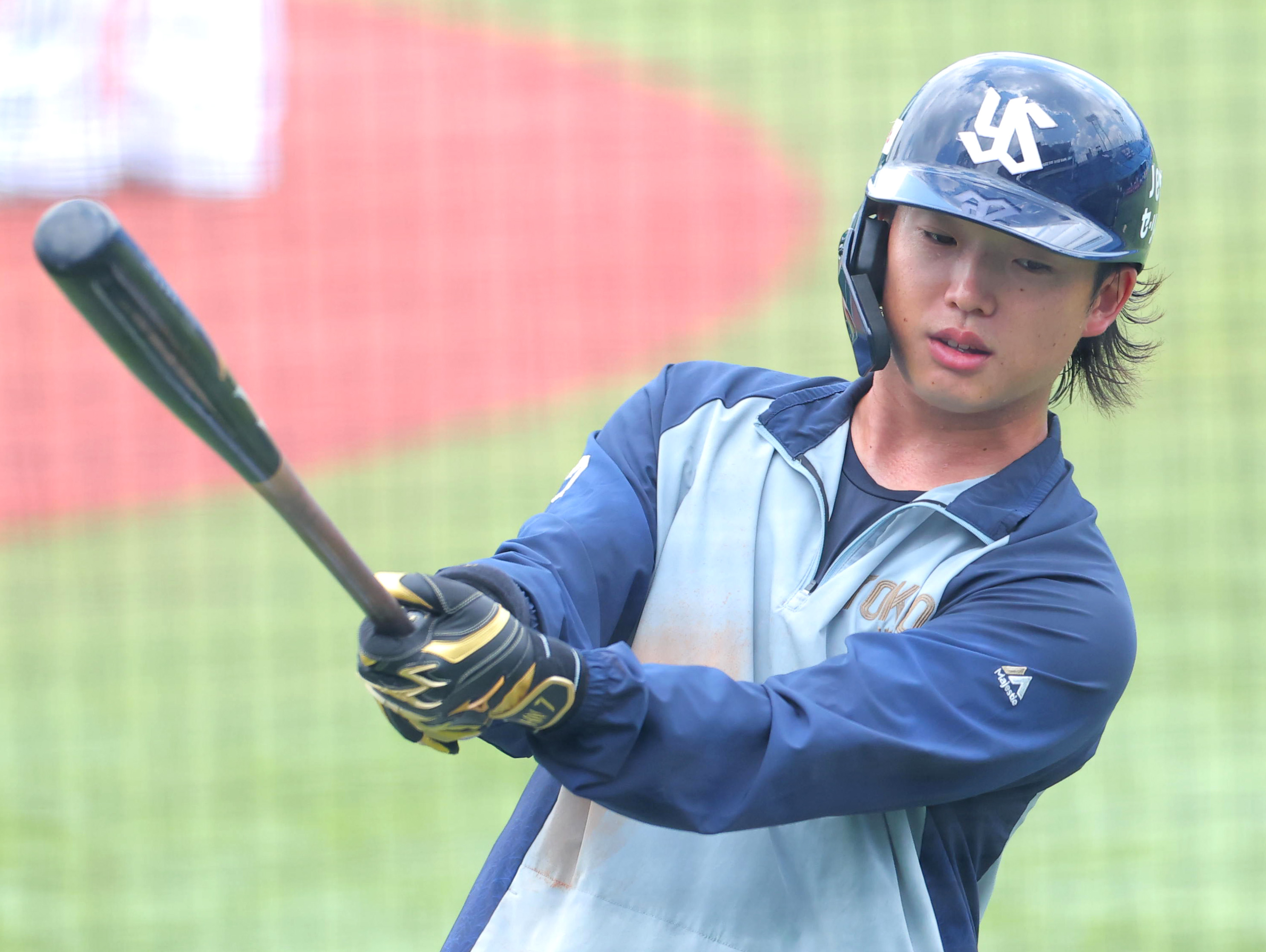 東京ヤクルトスワローズ　ユニフォーム（7 長岡秀樹選手） 東京ヤクルトスワローズ #7 長岡秀樹 選手 2025 CREW ユニホーム L