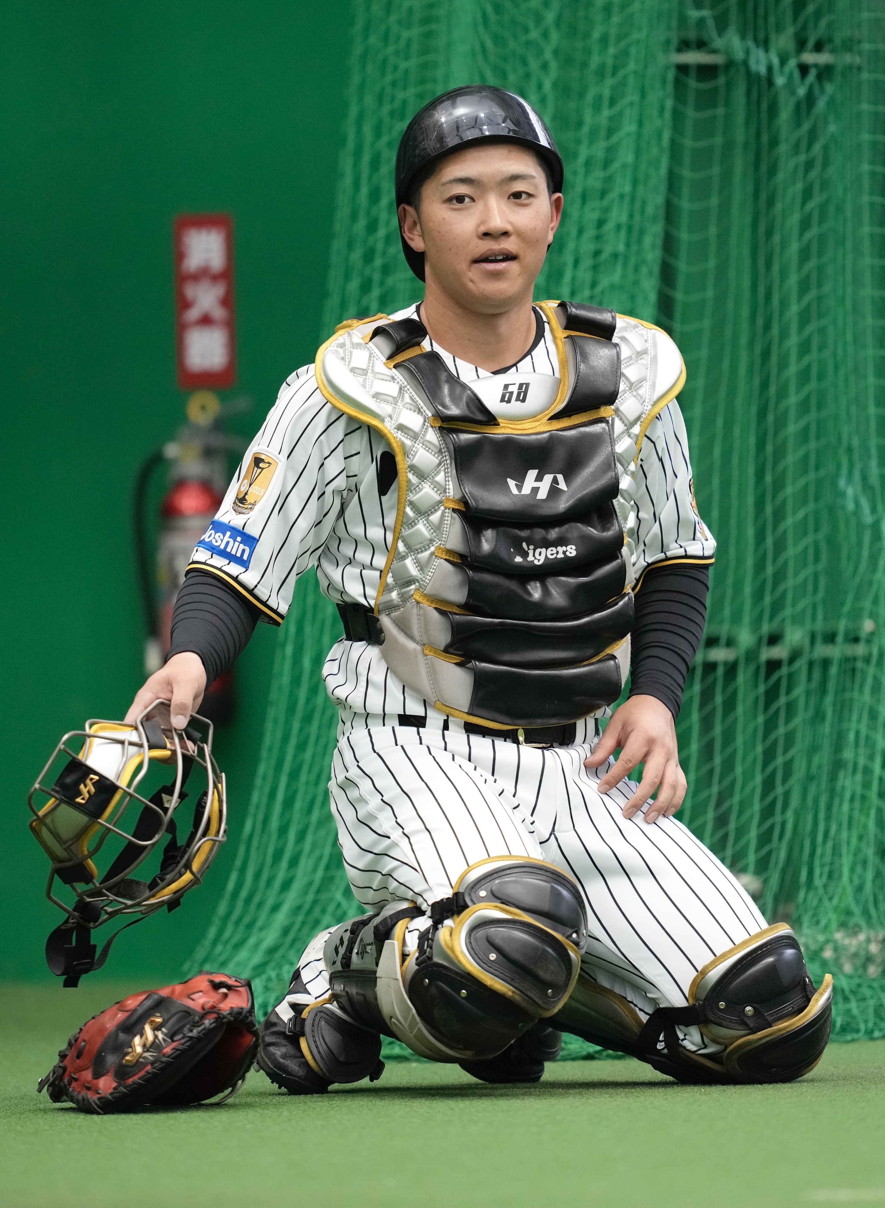 阪神・中川勇斗「去年の日本シリーズ以来」のブルペン捕球に「足が