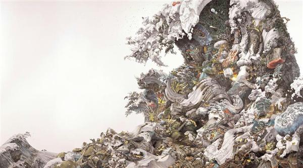 池田衆 Shu Ikeda「View」2007年 3枚組 大型連作 現代アート アート 美】池田学展 壮大に緻密に めぐる生命の物語（4/5ページ