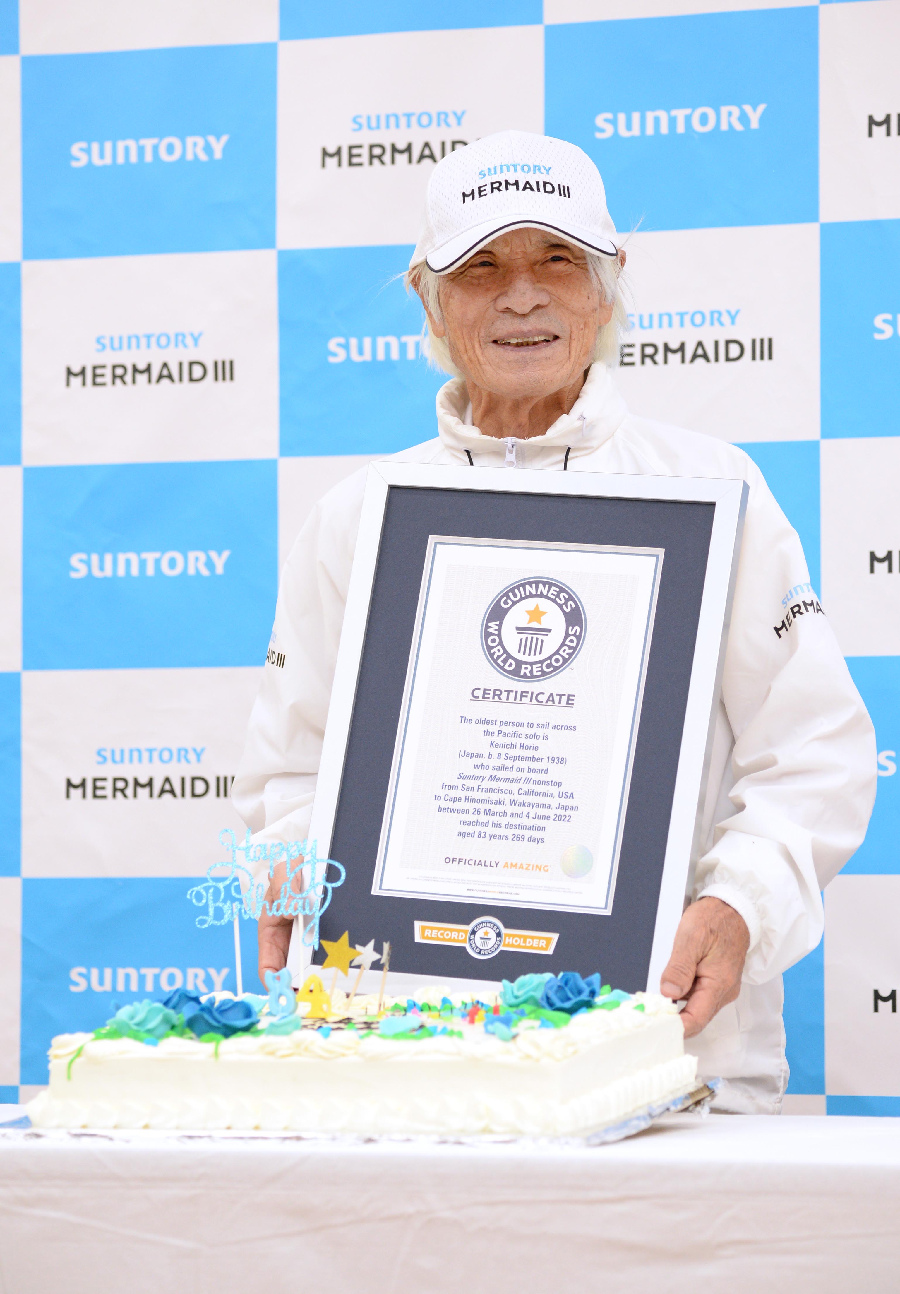 ヨットで太平洋横断の堀江さん、ギネス認定 世界最高齢 - 産経ニュース