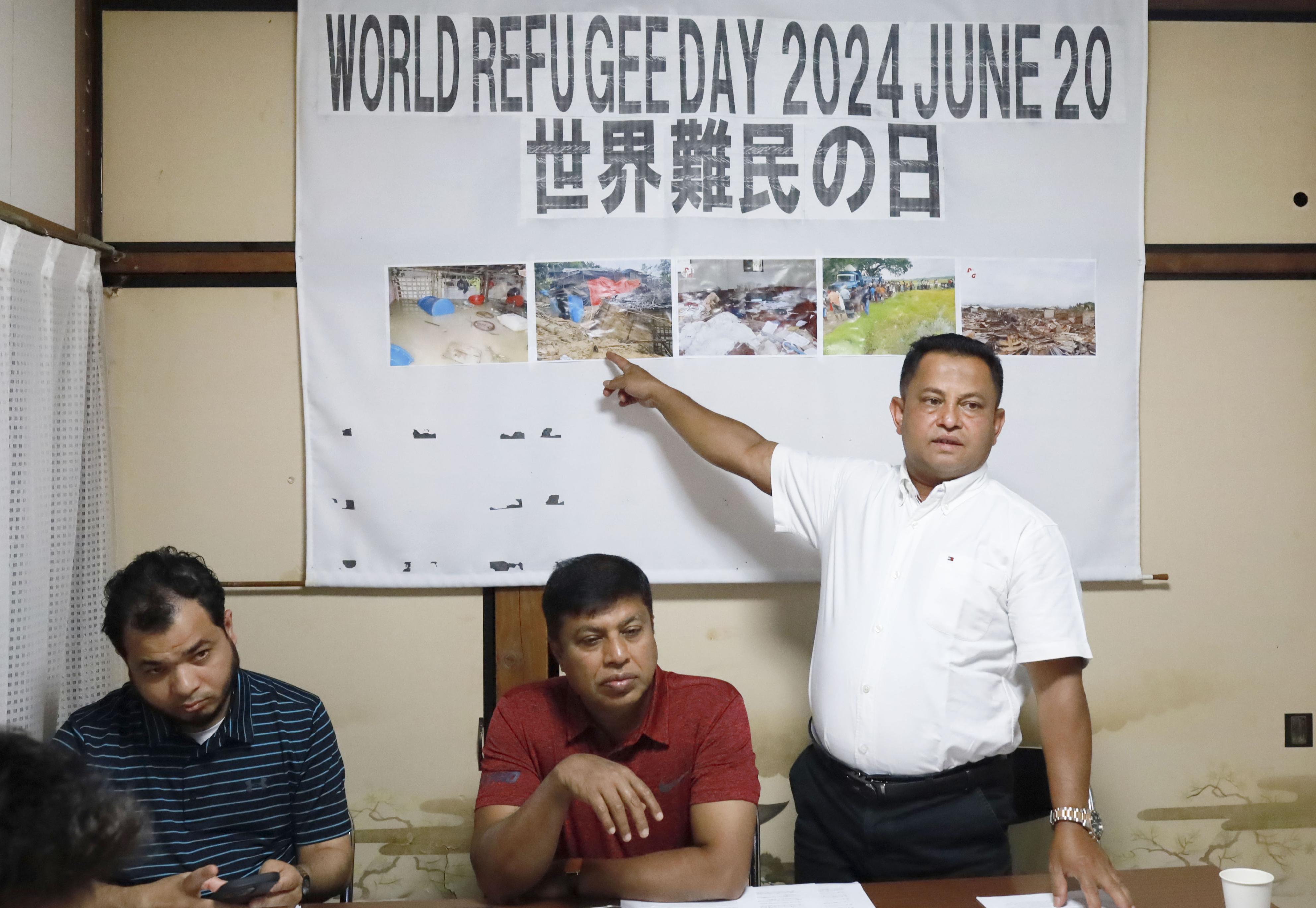 在日ロヒンギャが会見 母国での迫害反対や日本政府への難民保護求める