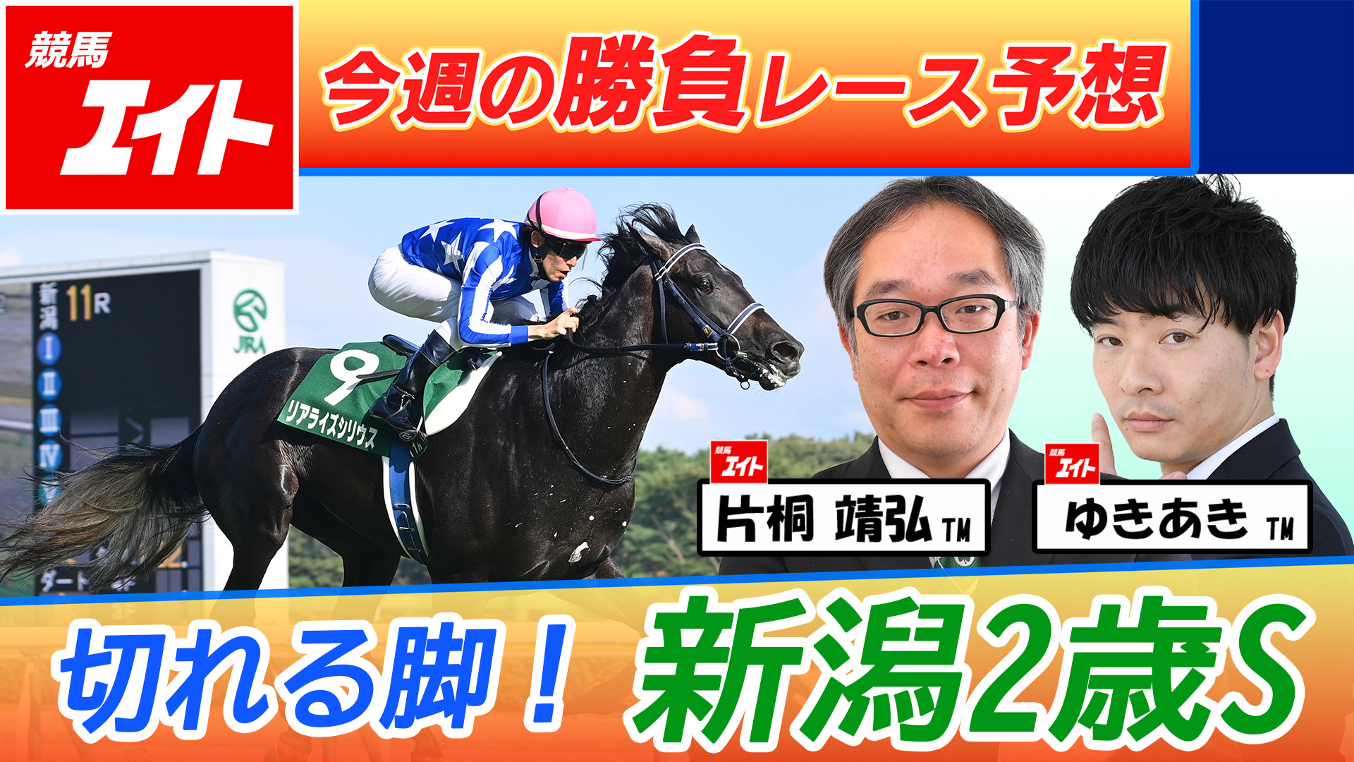 競馬エイト今週の勝負レース】新潟2歳S（片桐＆ゆきあき） - サンスポZBAT!
