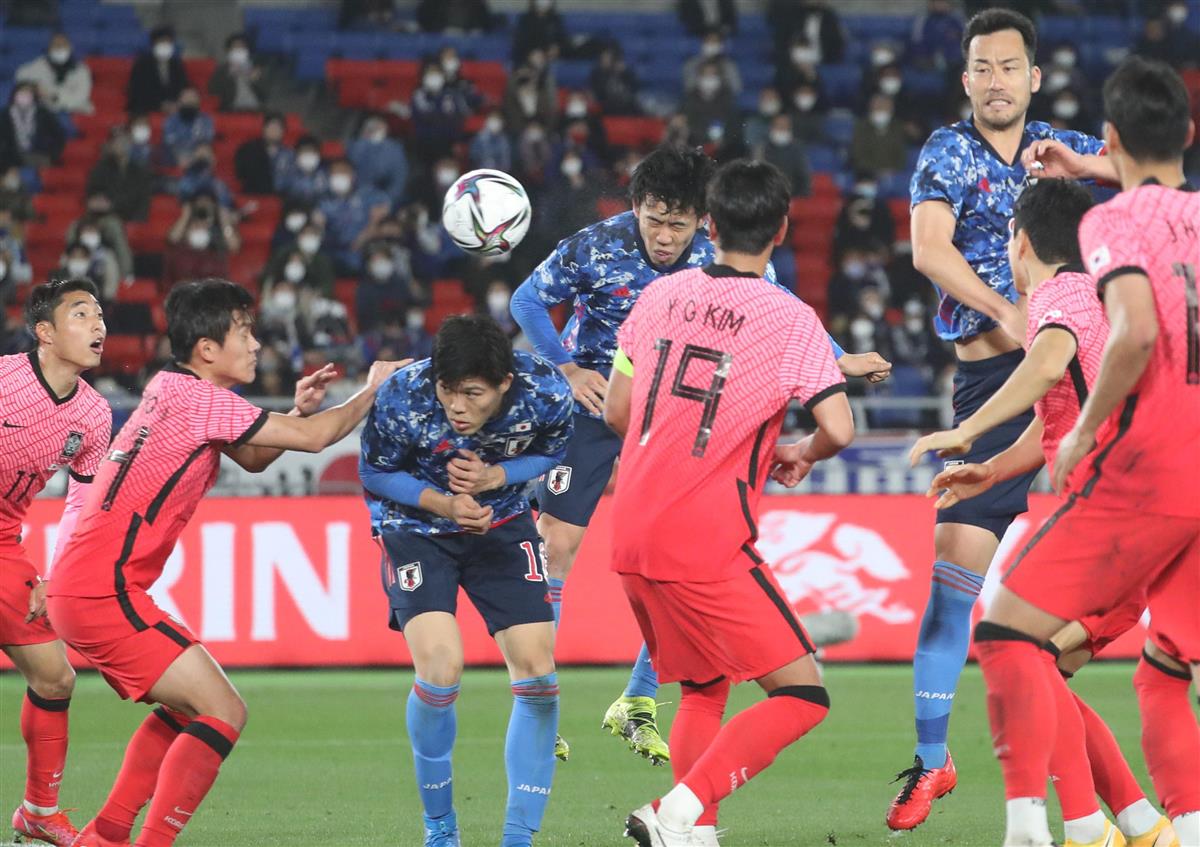 サッカー日韓戦速報 ８完 遠藤が頭でゴール ３ ０で韓国に快勝 産経ニュース