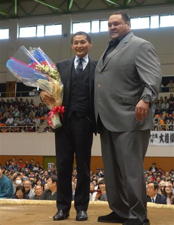 夢競演！曙、貴乃花親方にエール「親方の指導で変わっていくと思う