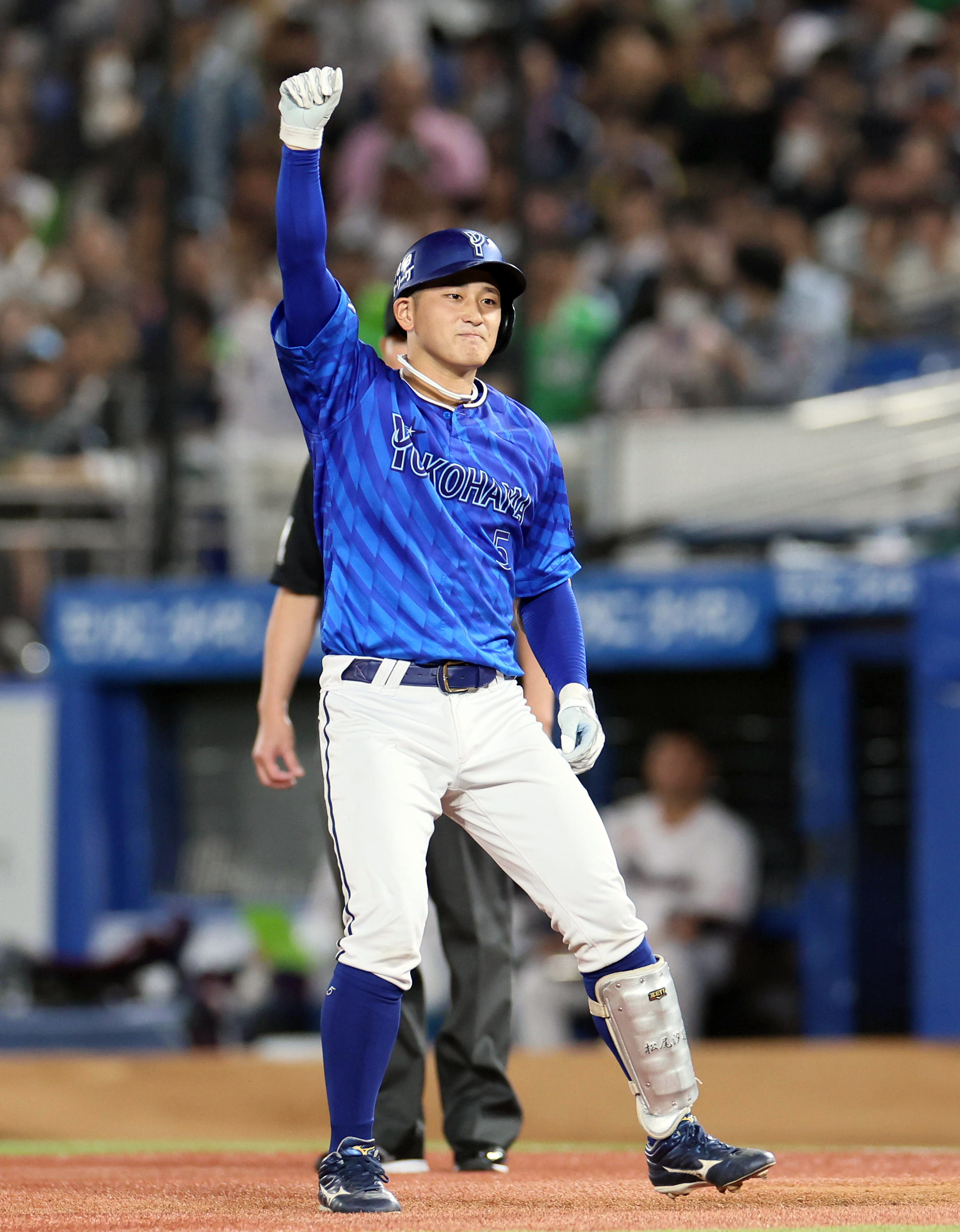 DeNA写真ギャラリー】松尾が先制2点打！打線活発16安打10得点