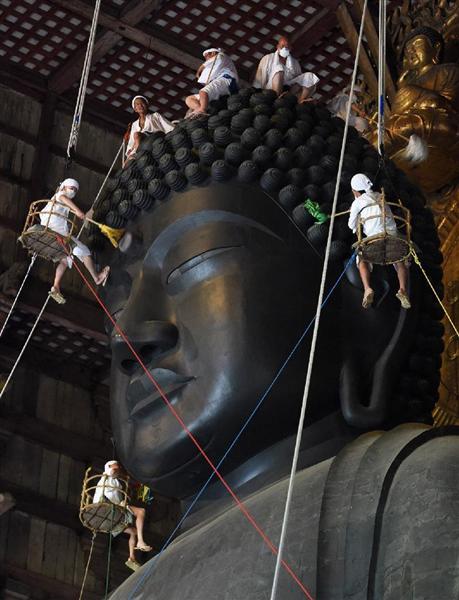 奈良 東大寺大仏の髪は９６６個 ４９２個 定説の半分 レーザー解析で判明 産経ニュース