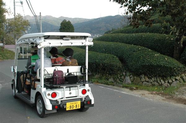 ゴルフカートで茶畑周遊いかが 京都 和束町が観光で実証実験 産経ニュース