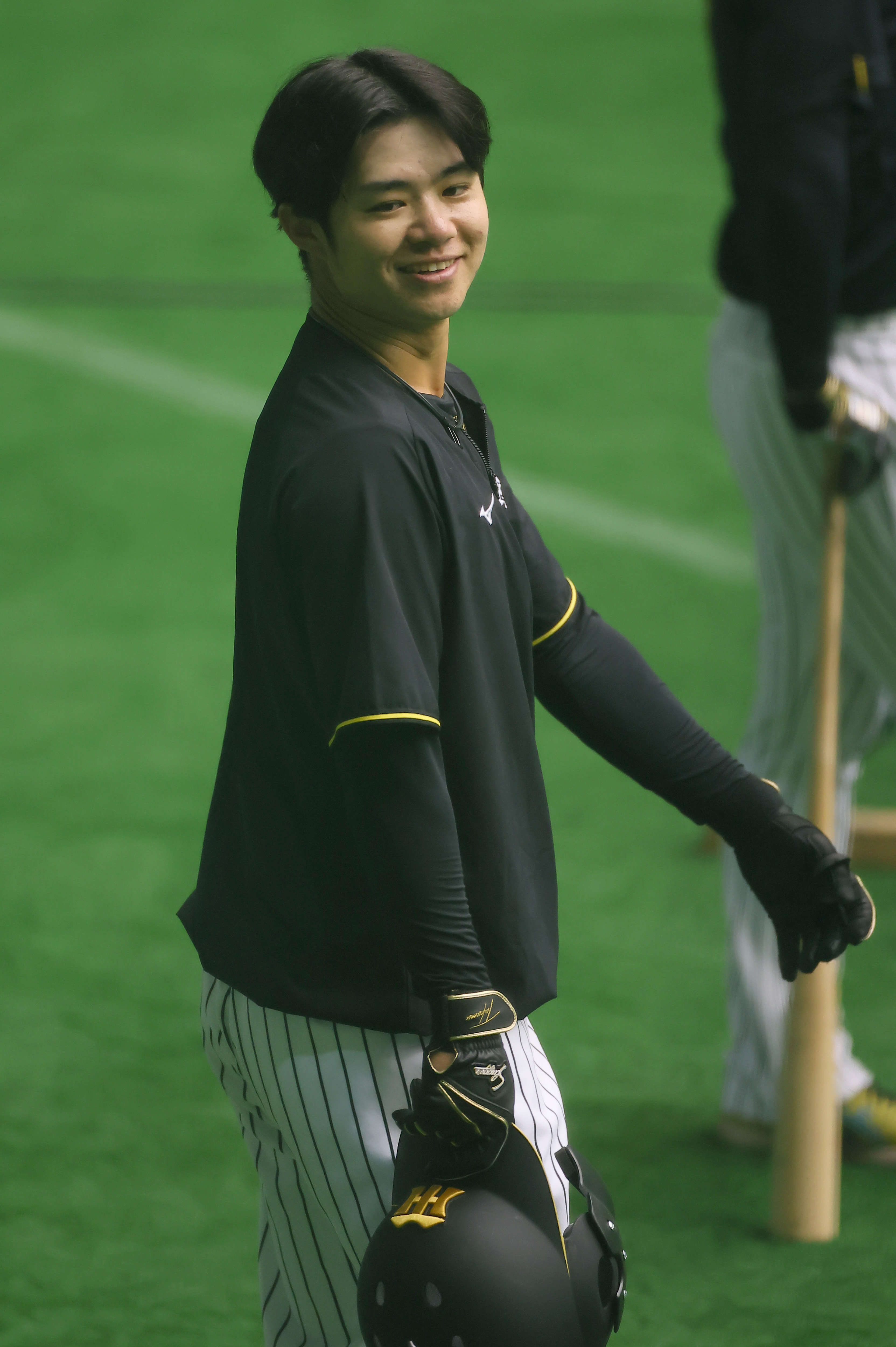 阪神・中野拓夢、新背番号7のキャンプ打ち上げに「気にすることなく