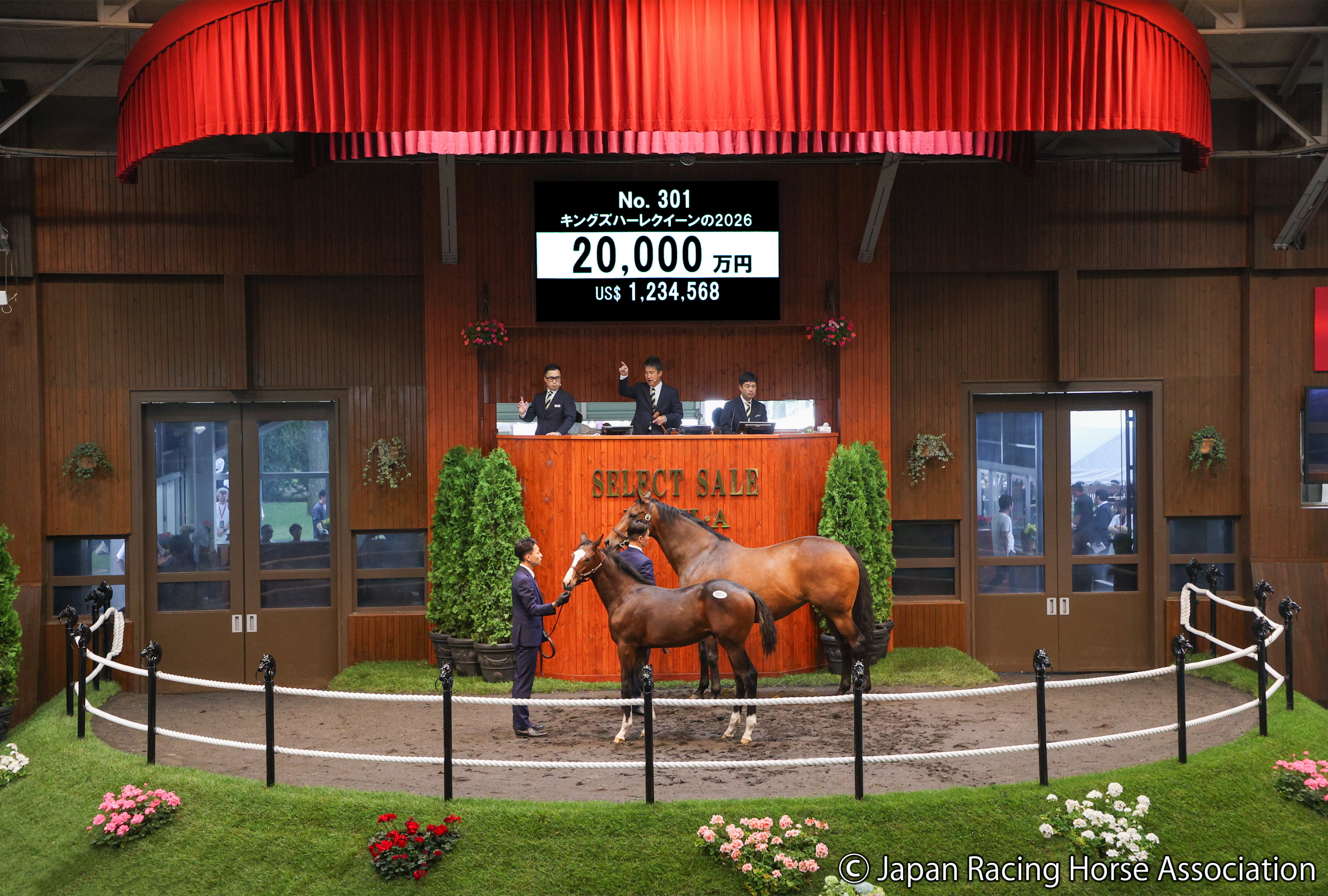セレクトセール2026・2日目】いきなり2億円！ イクイノックス牡馬を
