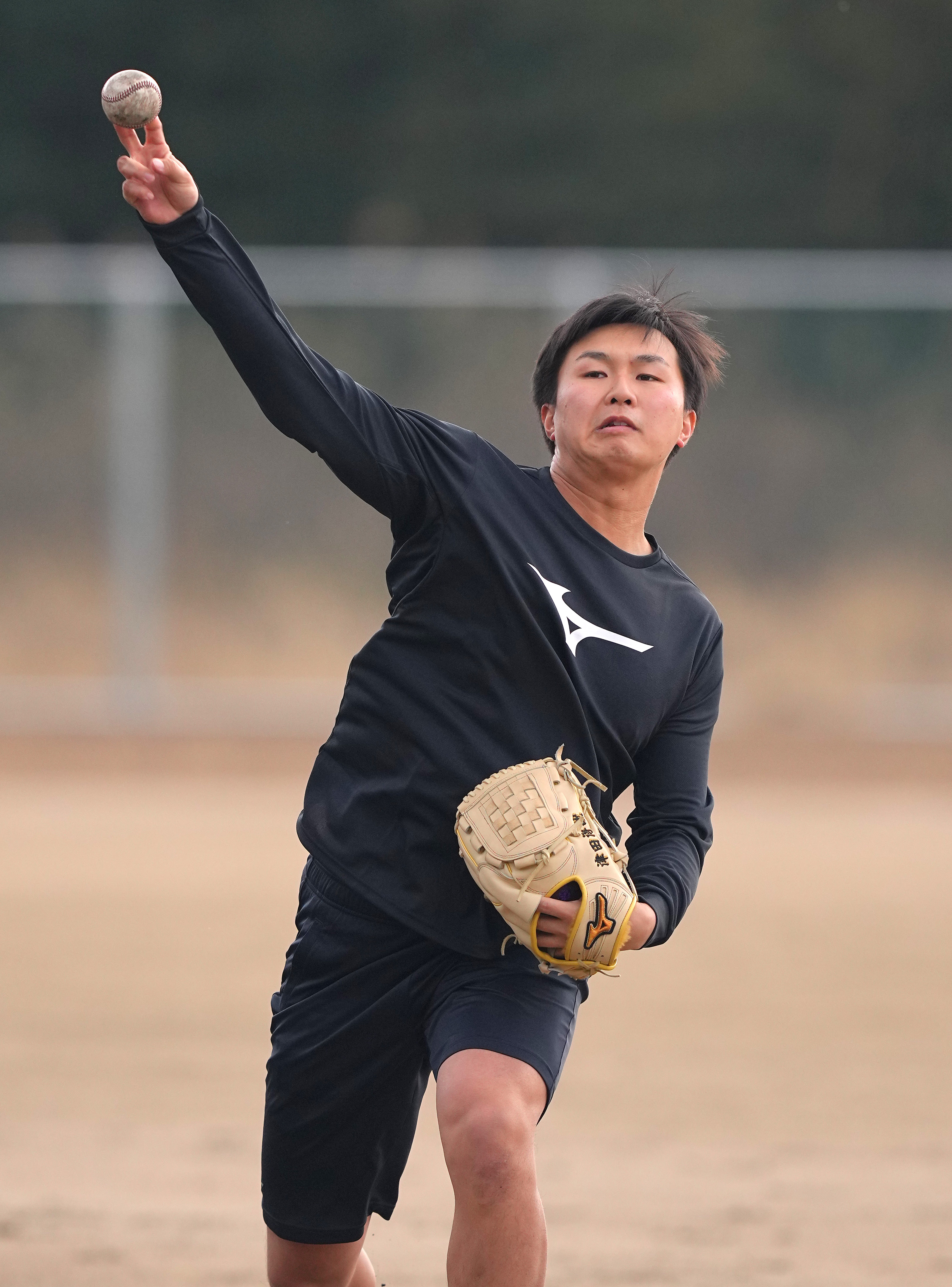 阪神D6位・津田淳哉が自主トレ公開 「とにかく0に抑えられる