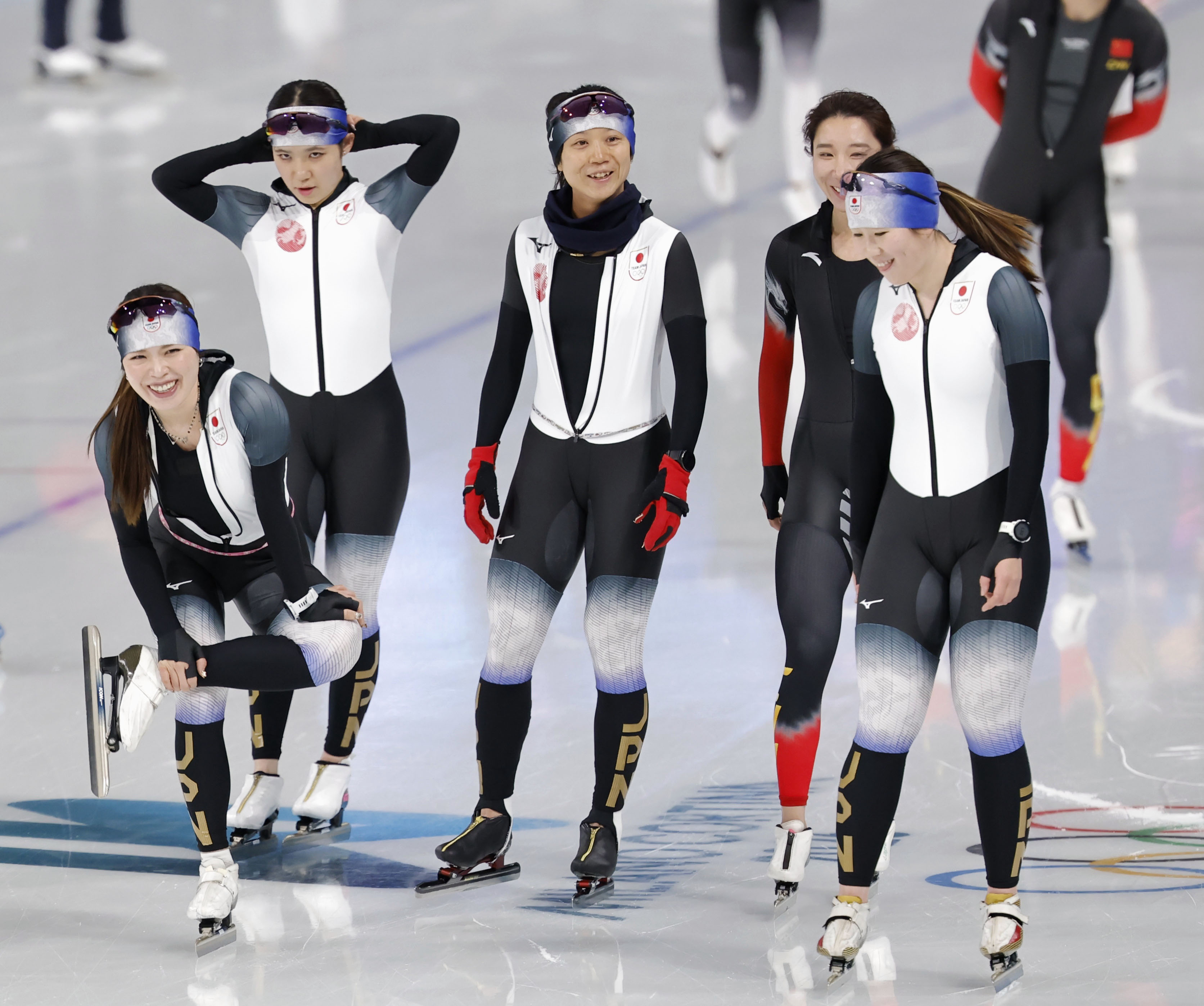 堀川桃香が先陣「いい滑りを」 試合会場で練習／スピード - サンスポ