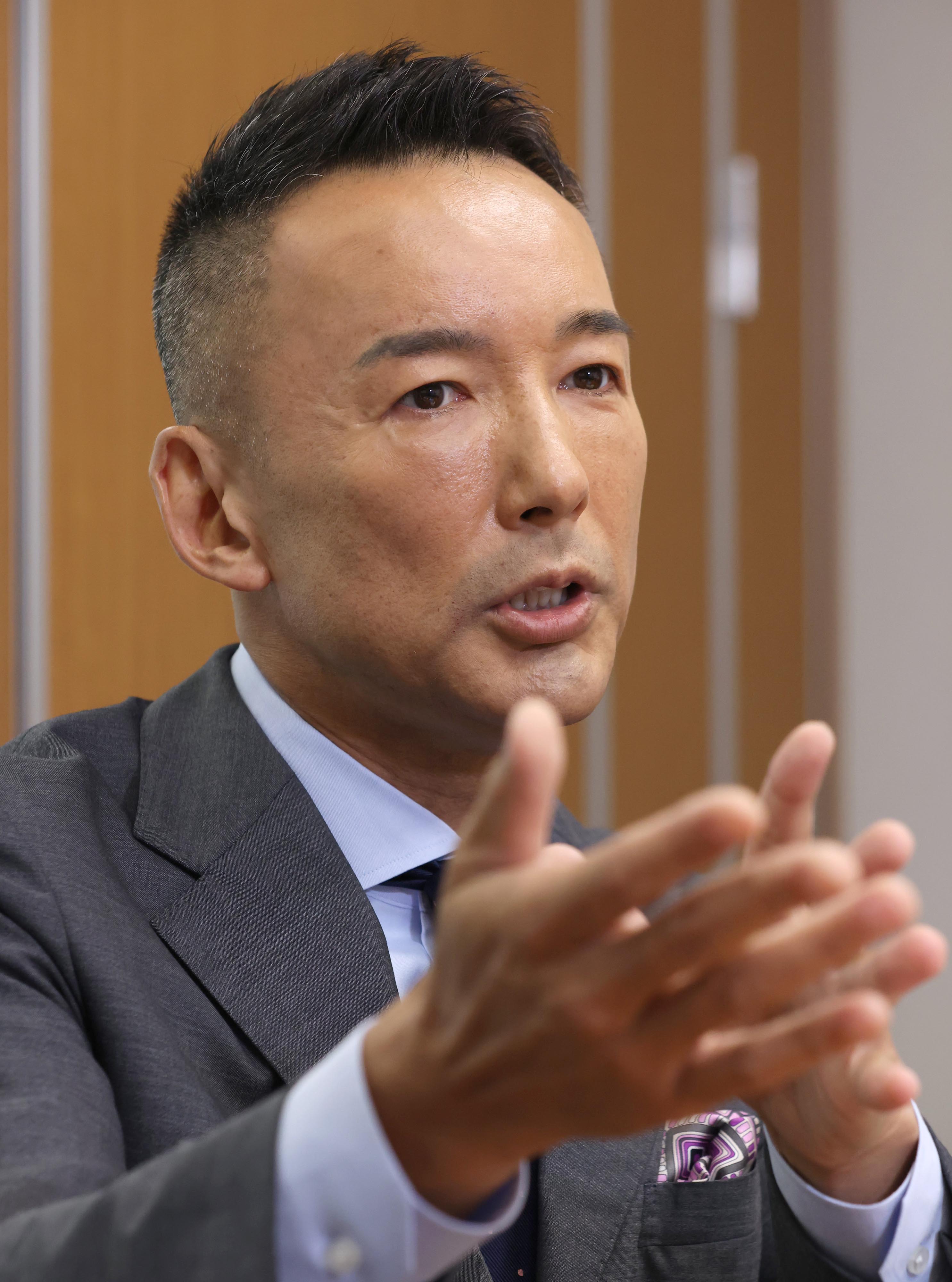 れいわ新選組・山本太郎代表「『失われた40年』にしないため消費税は