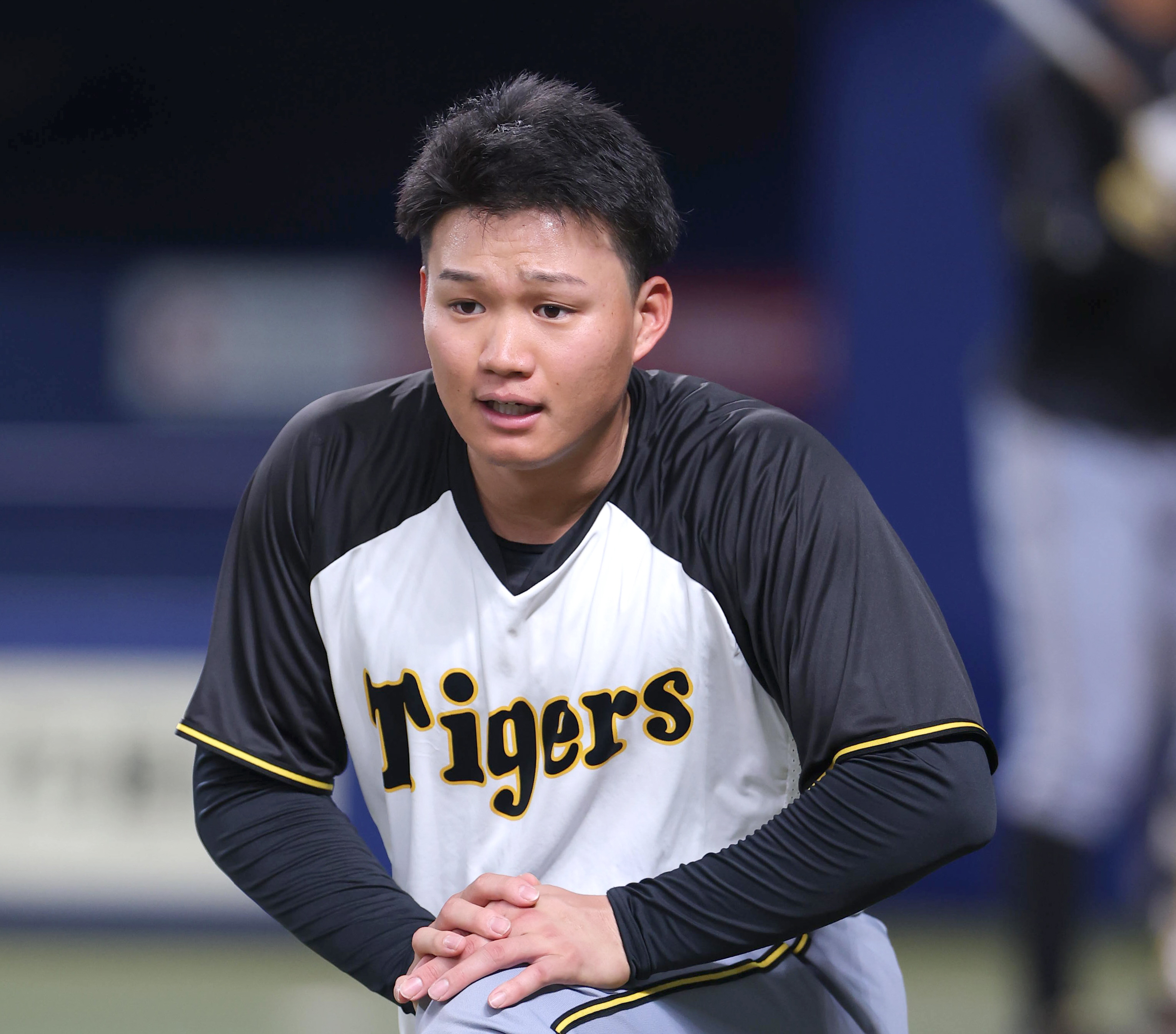 阪神・森下翔太が本隊とともに球場入り 22日は途中交代も「大丈夫です