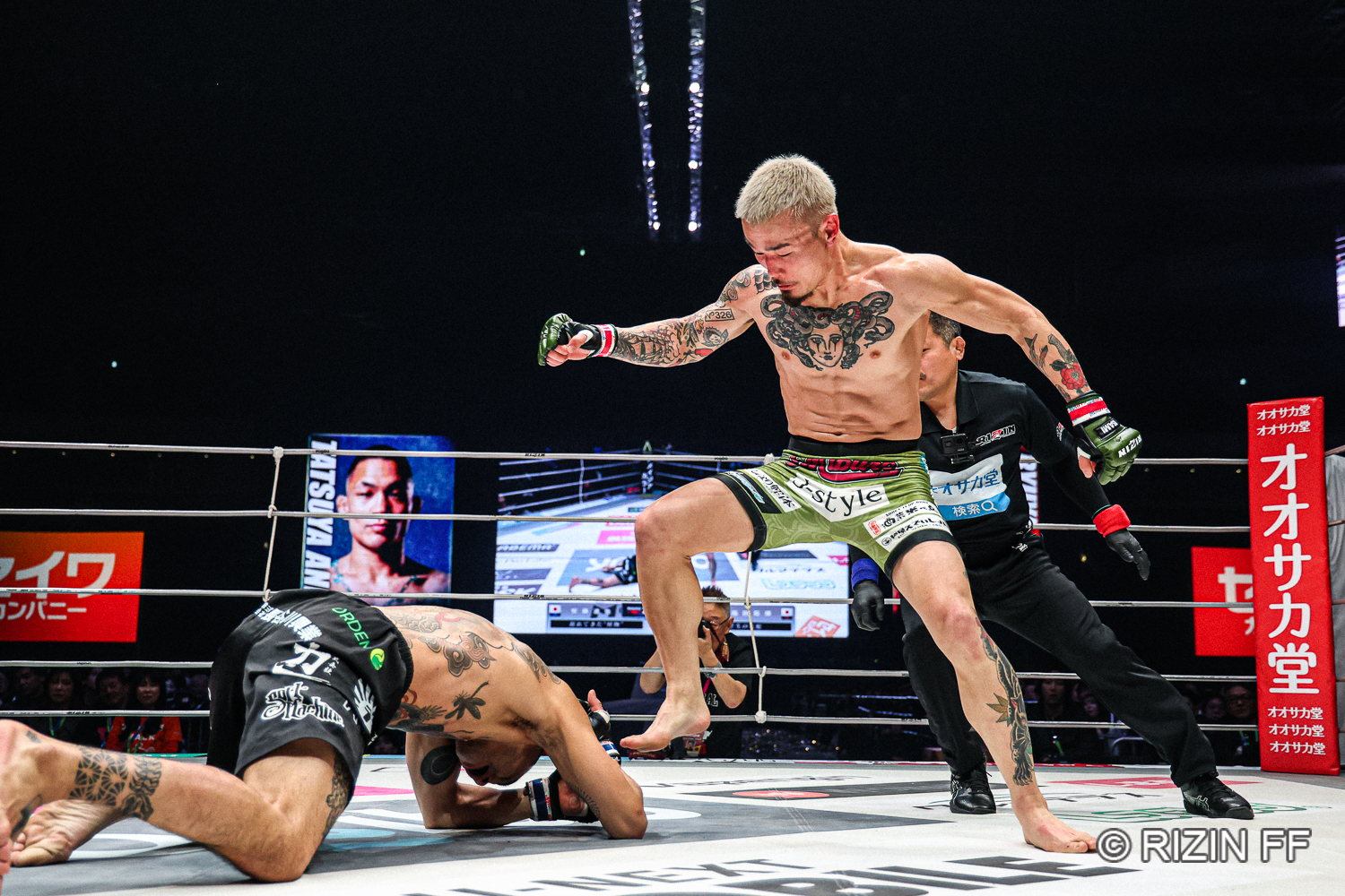 RIZIN】福田龍彌、安藤達也にTKO勝ち「濃密で強い男と闘えた」 - サンスポ