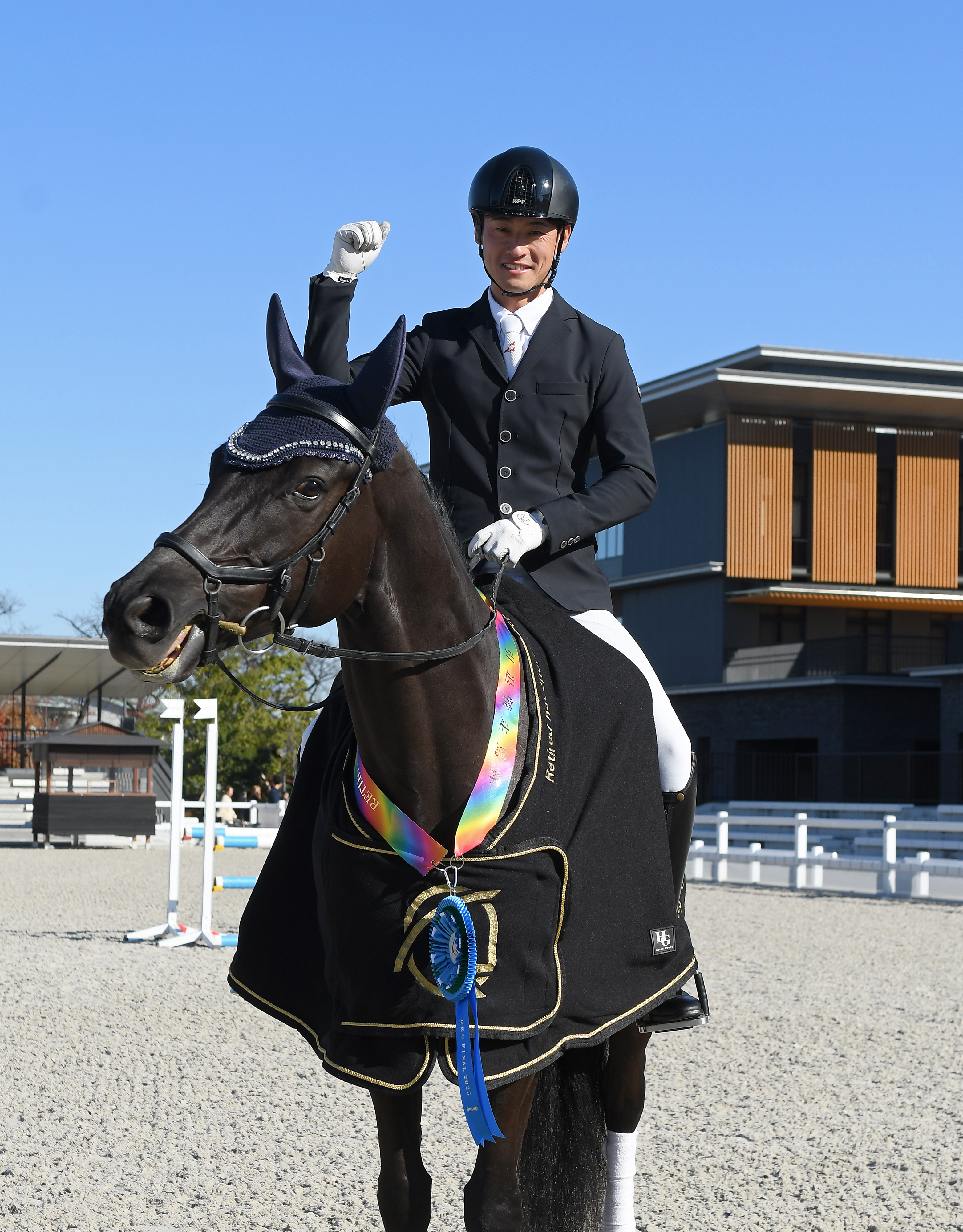 合う馬 RRC FINAL2025「馬場馬術」リポート】ワイドカイザー＆沖廣諒一選手