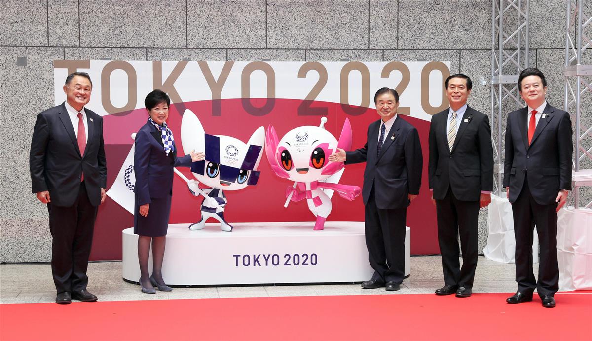 五輪マスコット像お披露目 開会前１００日 機運醸成 産経ニュース