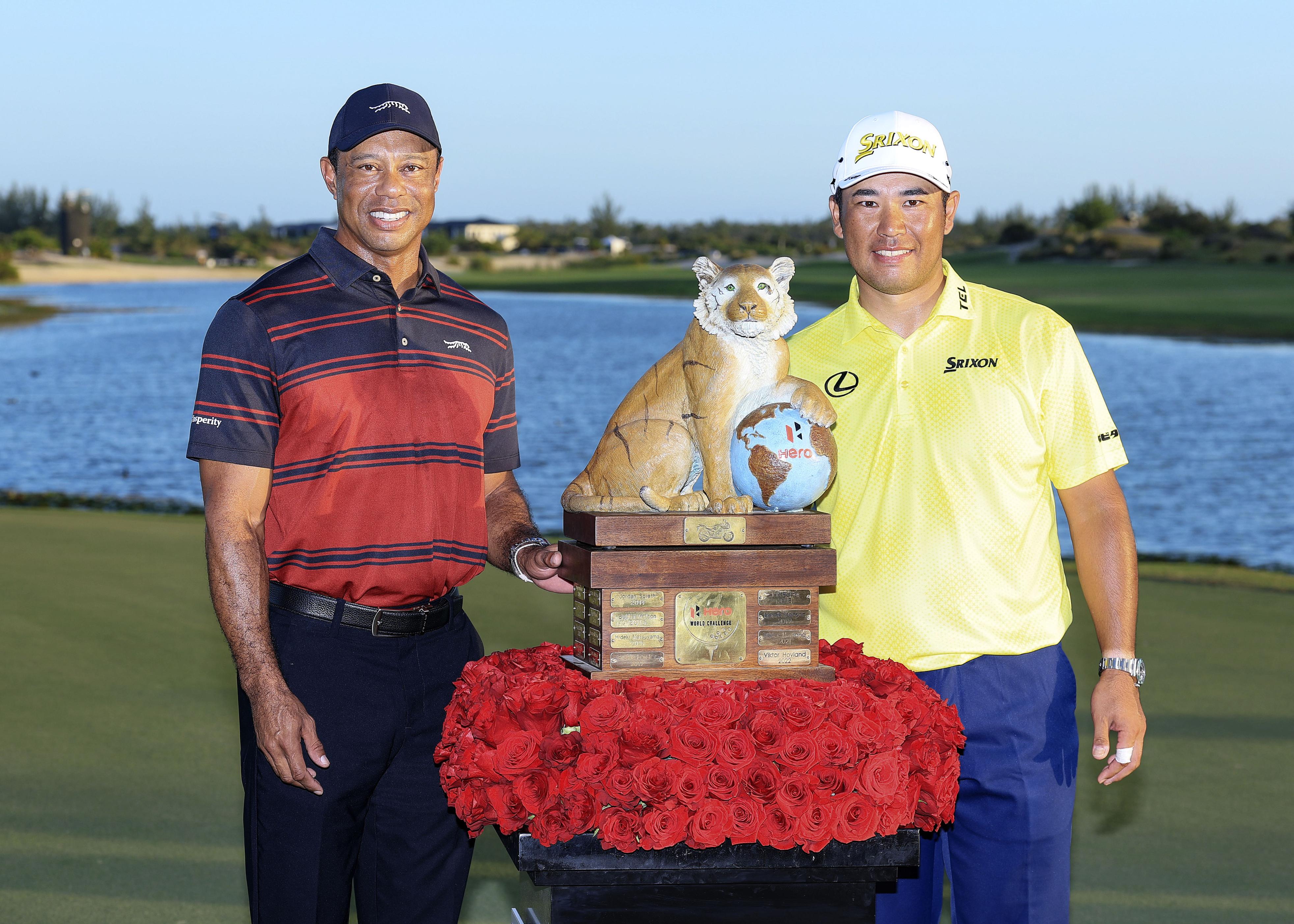 松山英樹が慈善大会で優勝 米男子ゴルフ、プレーオフ制す タイガー