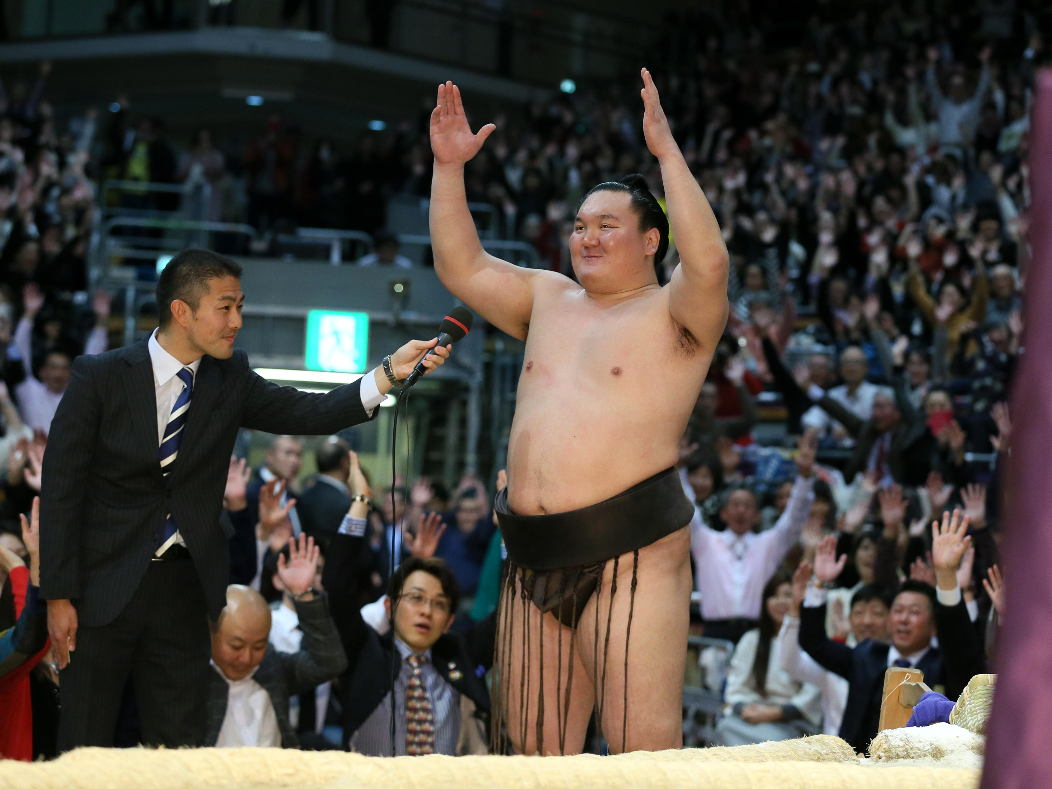 週間売れ筋 【白鵬引退!】白鵬 浴衣 63連勝記念 相撲 着物 力士 - 浴衣