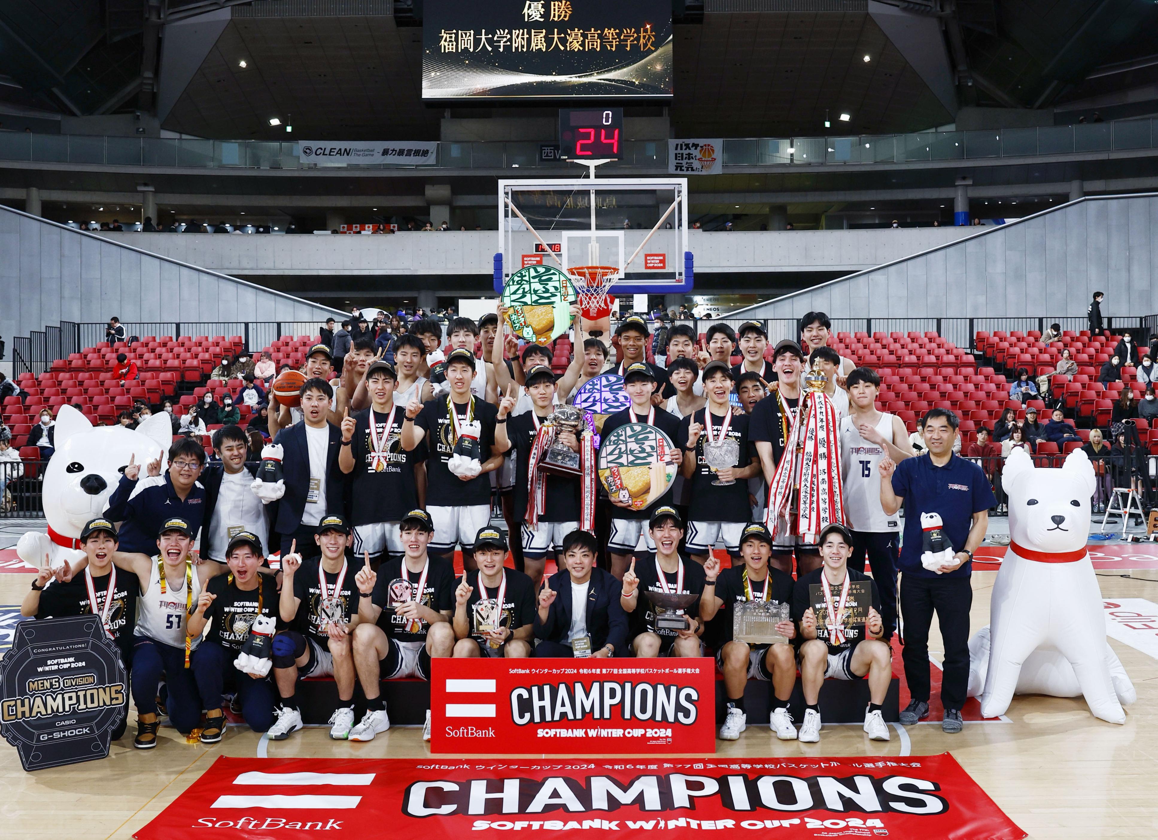 3年ぶり4度目Vの福岡大大濠 日本代表の渡邉伶音「選手としても人として