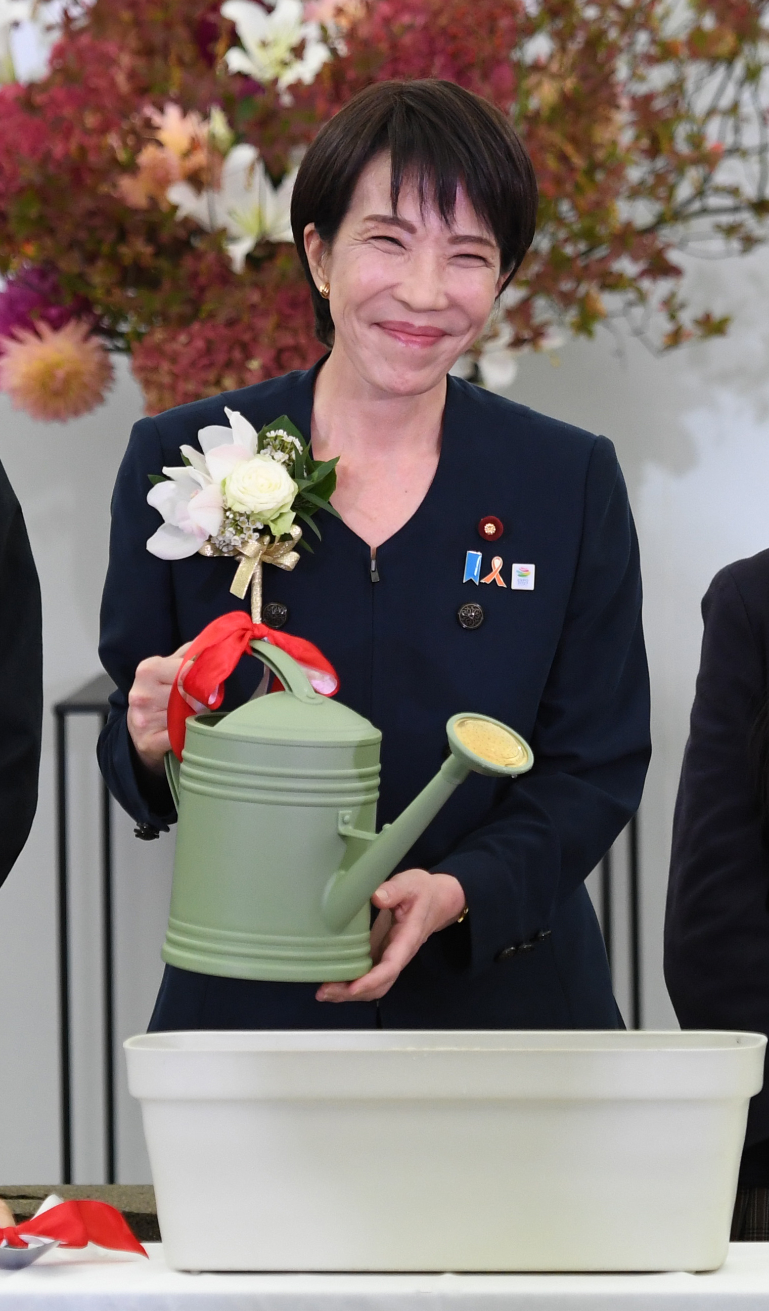 高市首相「持続可能な社会実現を」 花博起工式、マスコットや