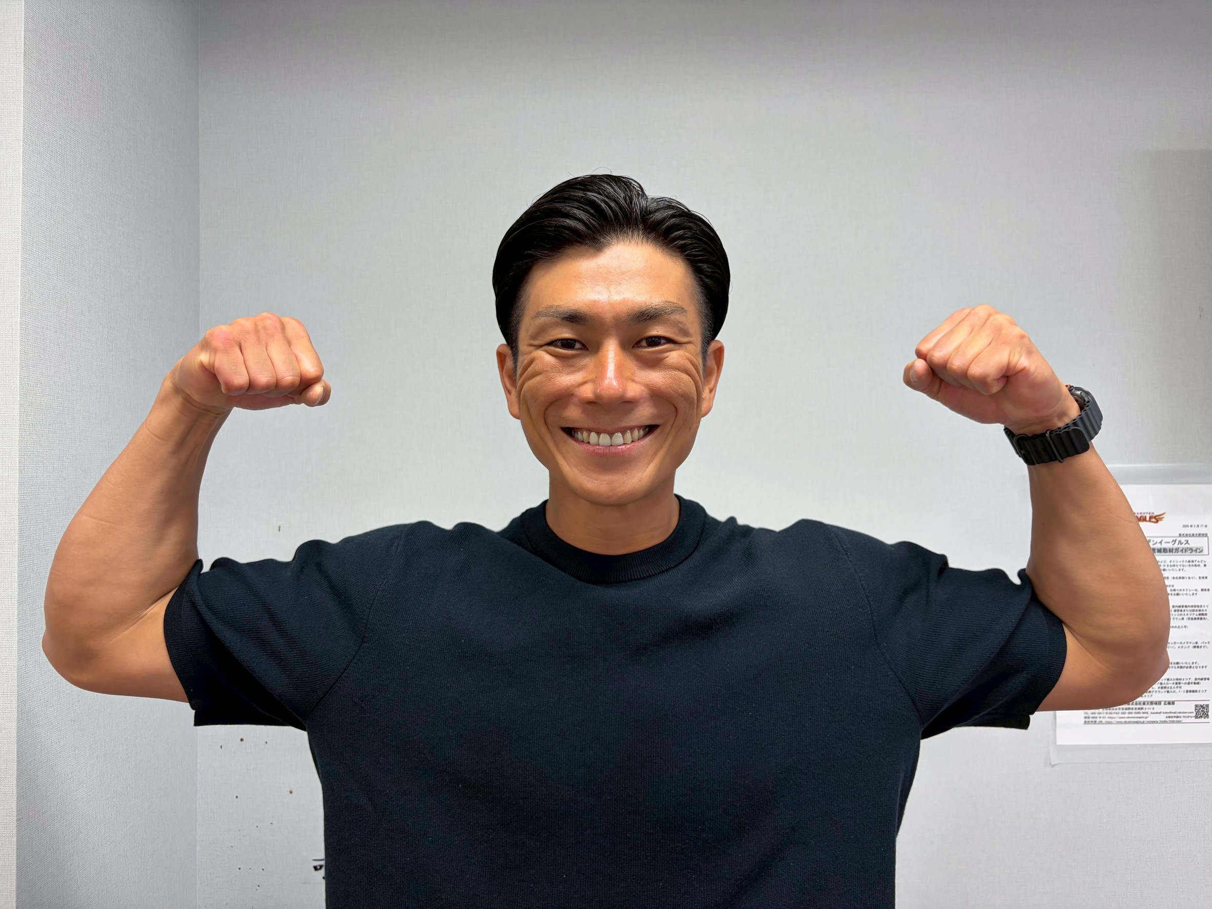 楽天・岡島豪郎アンバサダー、格式高いボディービル大会出場へ「子供が