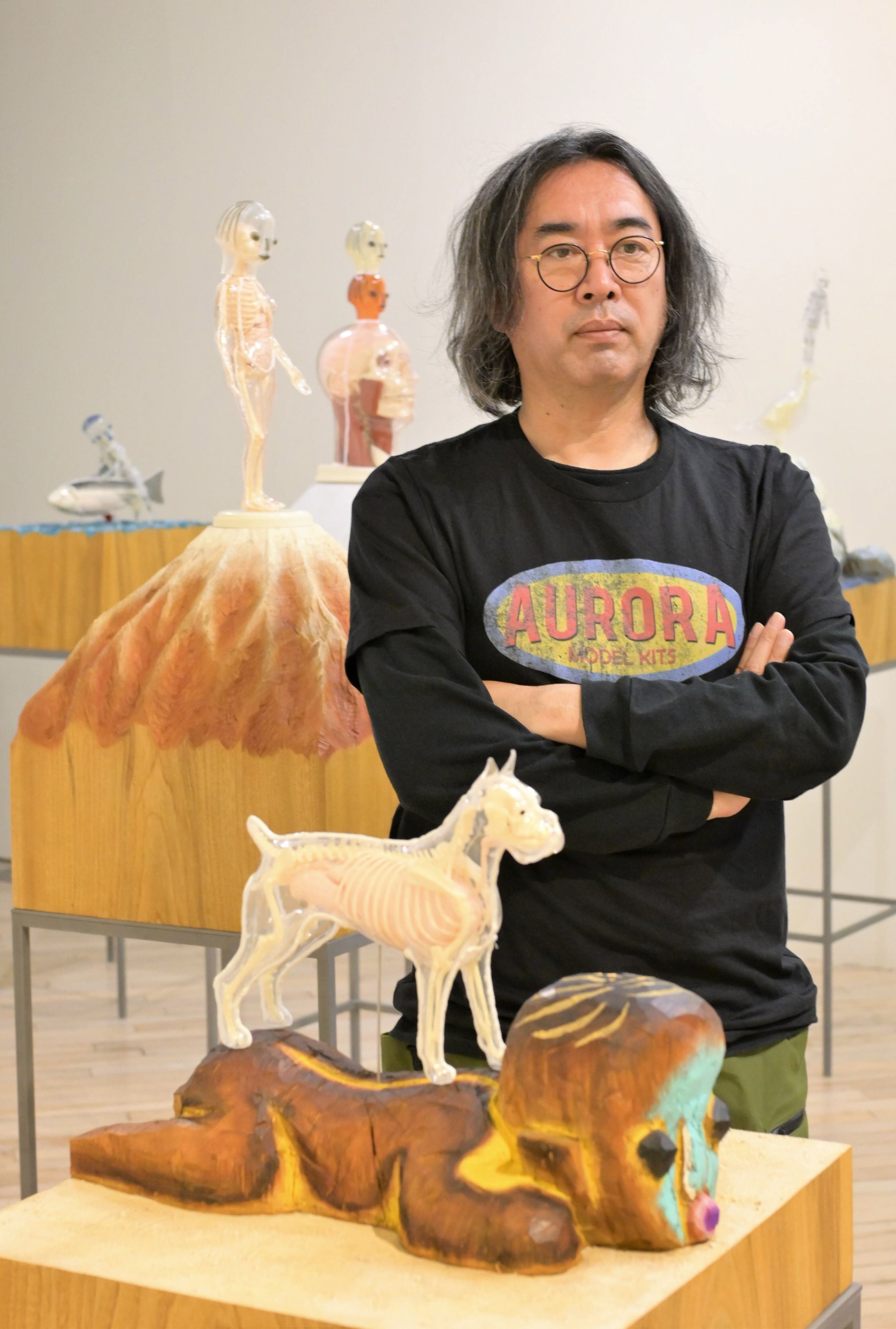 加藤泉　寄生するプラモデル　リトグラフ　限定240 直筆サイン プラモデルを彫刻に！ 「加藤泉ー寄生するプラモデル」展がワタリウム