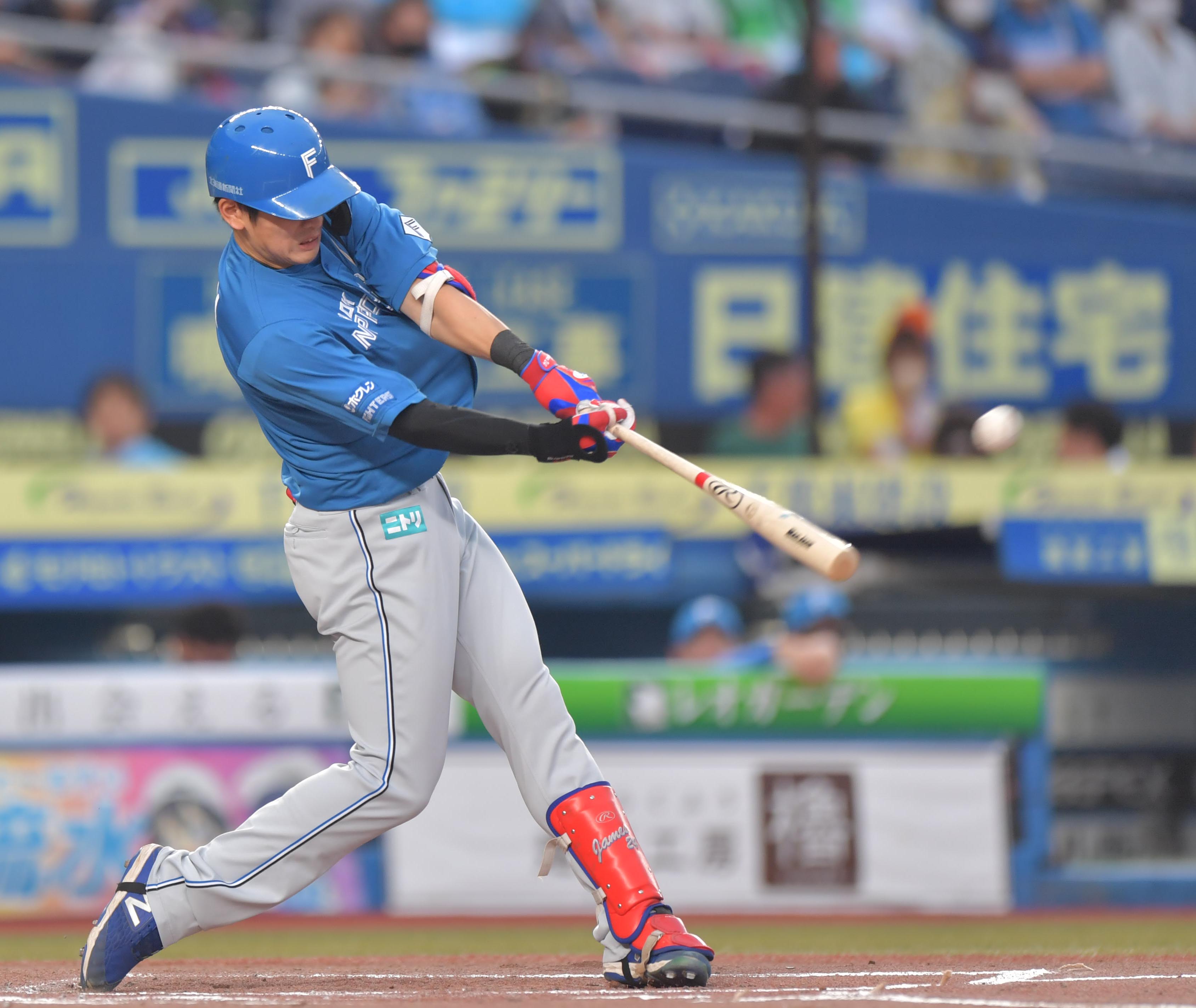 日本ハム 野村 逆風突く一発 ホームランを捨ててコンパクトに打ちにいったらホームランになりました サンスポ