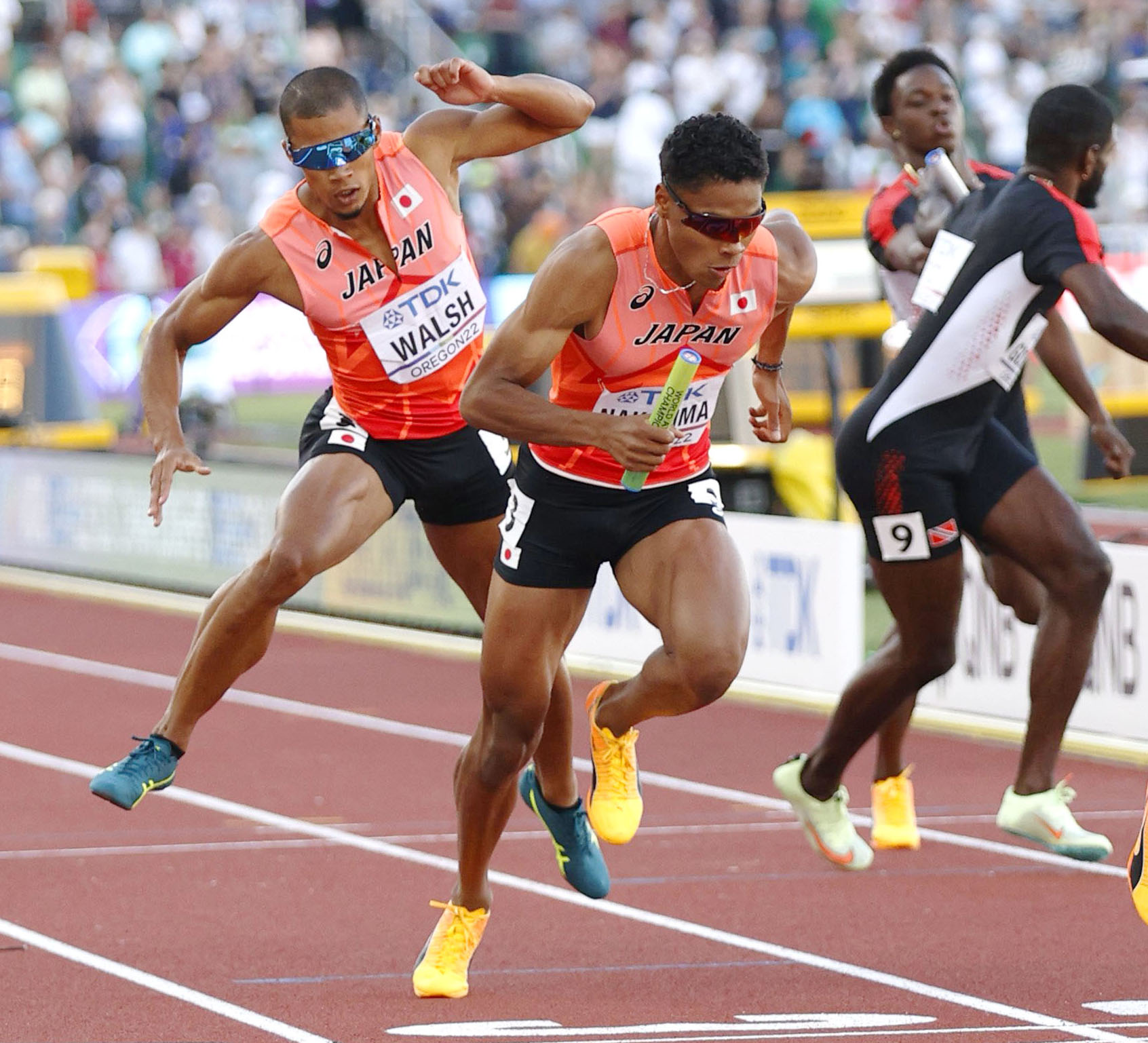 フォト特集】日本、史上最高の４位 男子１６００ｍリレー 世界陸上